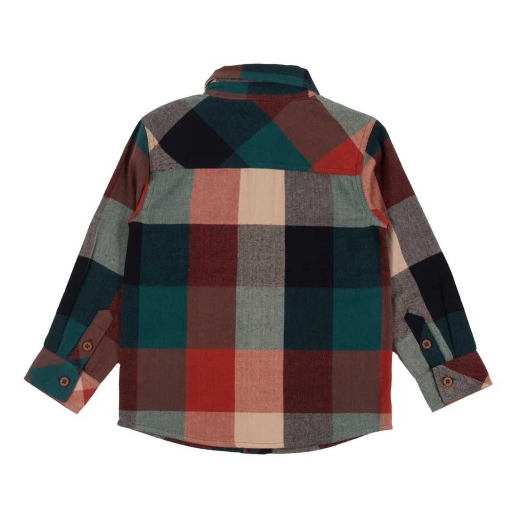 Nanö NANÖ - Long-sleeved Checked Flannel Shirt 'Club école'