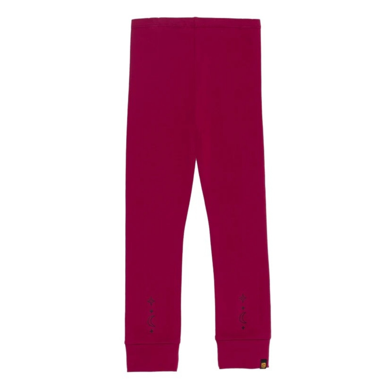 Nanö NANÖ - Magenta Leggings with Decorative Ankle Buckles 'Comme une étoile filante'