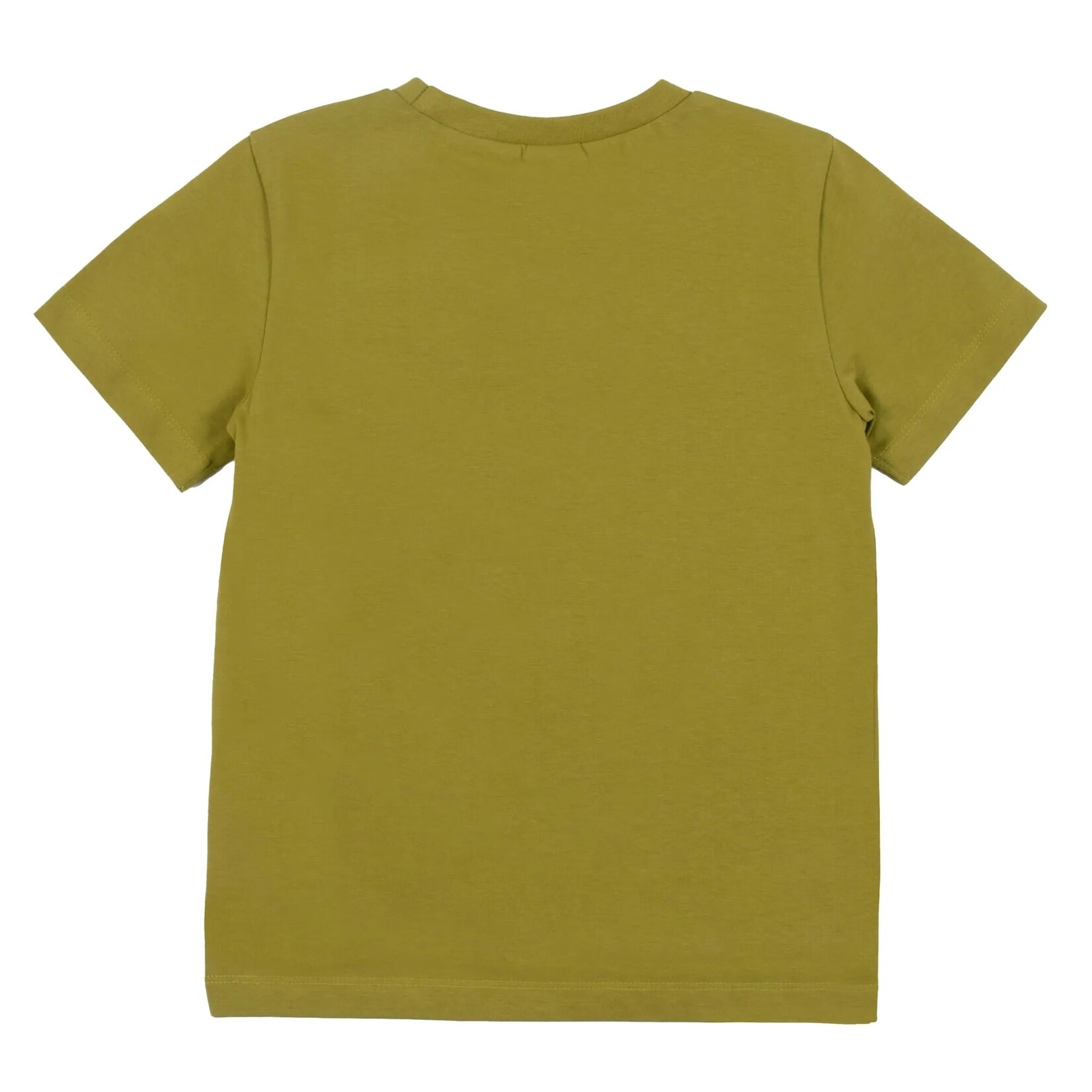 Nanö NANÖ - Olive Green T-Shirt with Mammoth Print Chest Pocket 'Wild Nature'