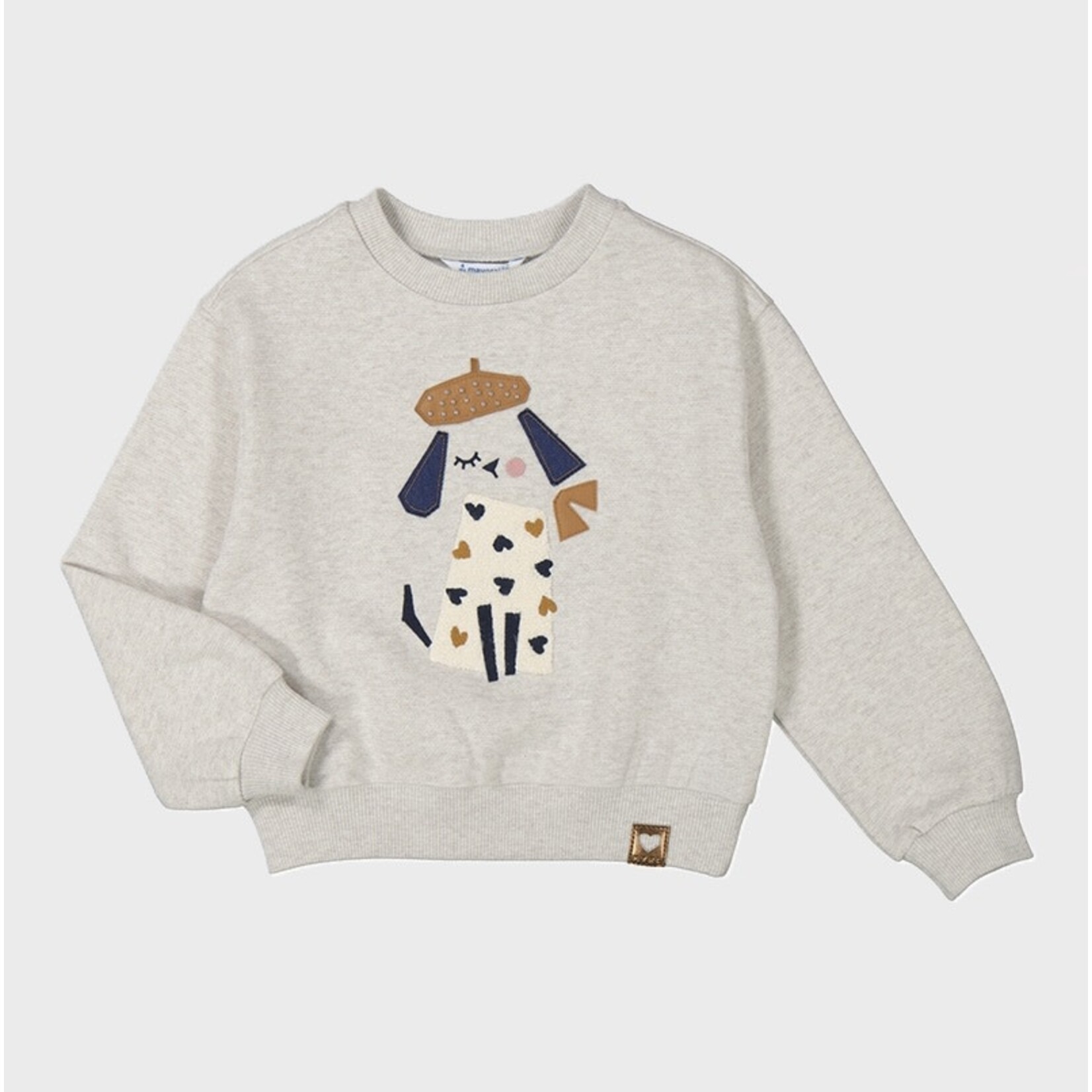 Mayoral MAYORAL - Beige sweater with cute little dog print