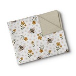 Olé Oops OOPS - Minky Baby Blanket - Foraging bees