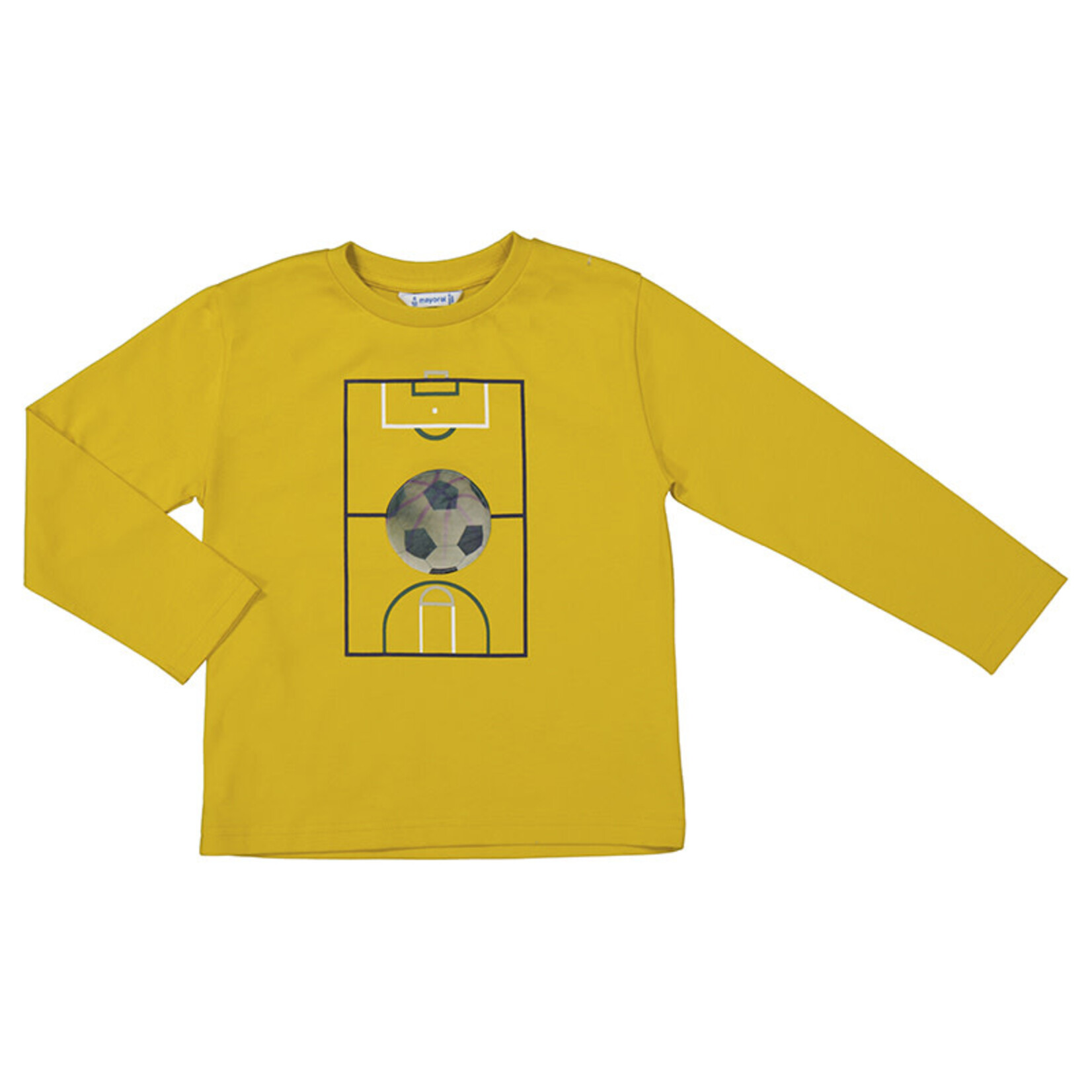 Mayoral MAYORAL - Yellow long-sleeved sweater with lenticular balloon print