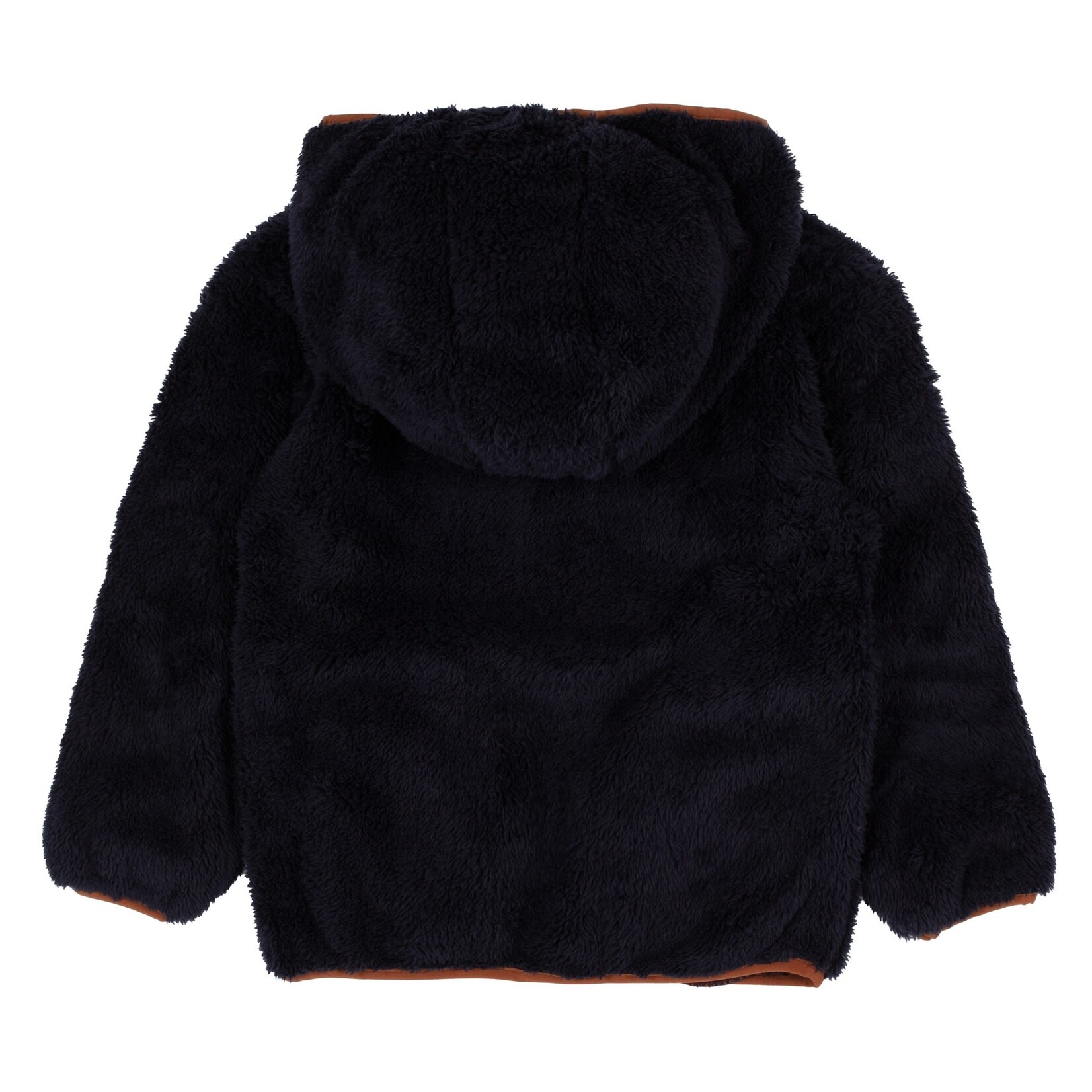 Nanö NANÖ - Mid-Season Hooded Sherpa Jacket - Navy and Brown