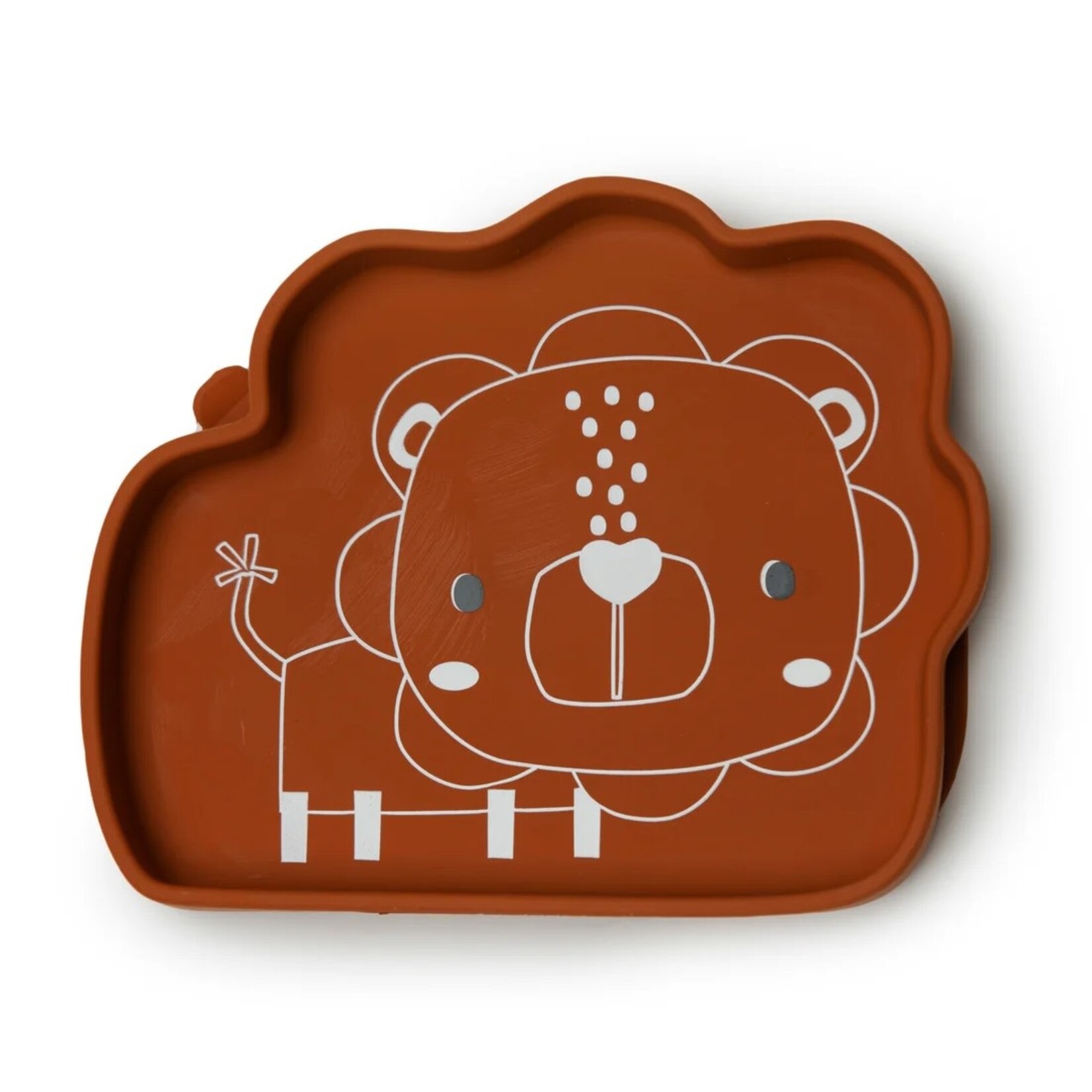 Loulou Lollipop LOULOU LOLLIPOP - Silicone Suction Snack Plate - Lion