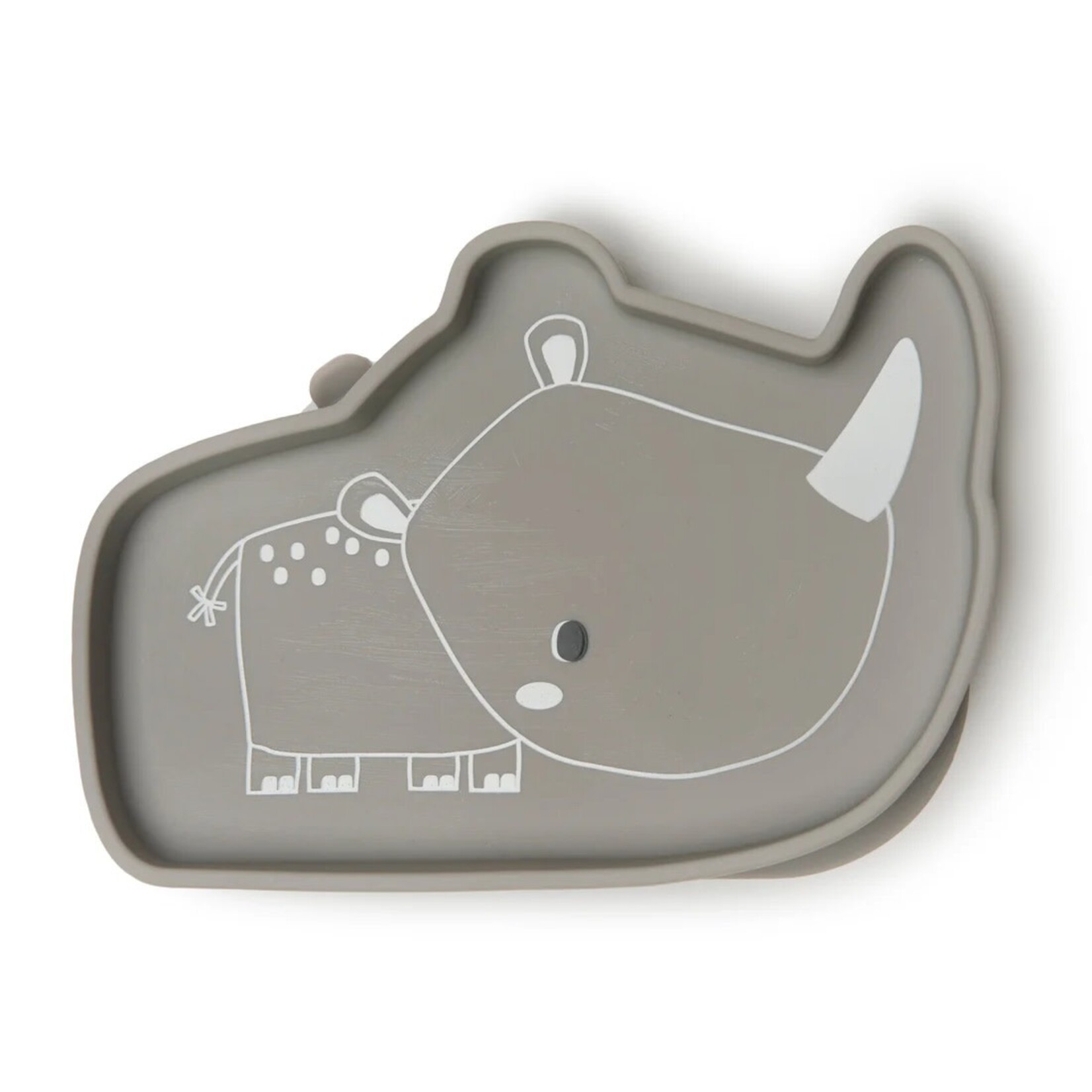 Loulou Lollipop LOULOU LOLLIPOP -  Assiette en silicone avec ventouse - Rhino