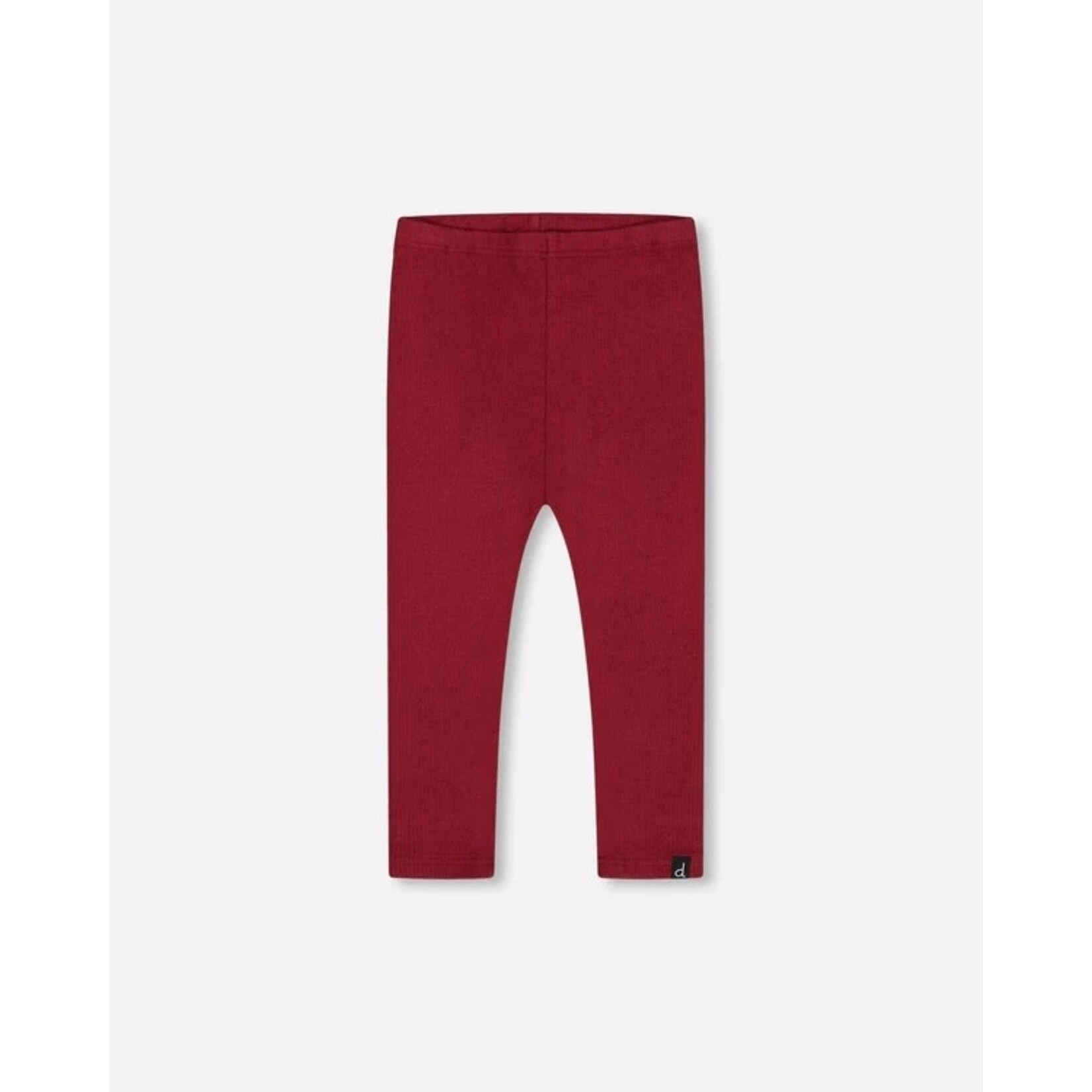 Deux par Deux DEUX PAR DEUX - Burgundy ribbed leggings