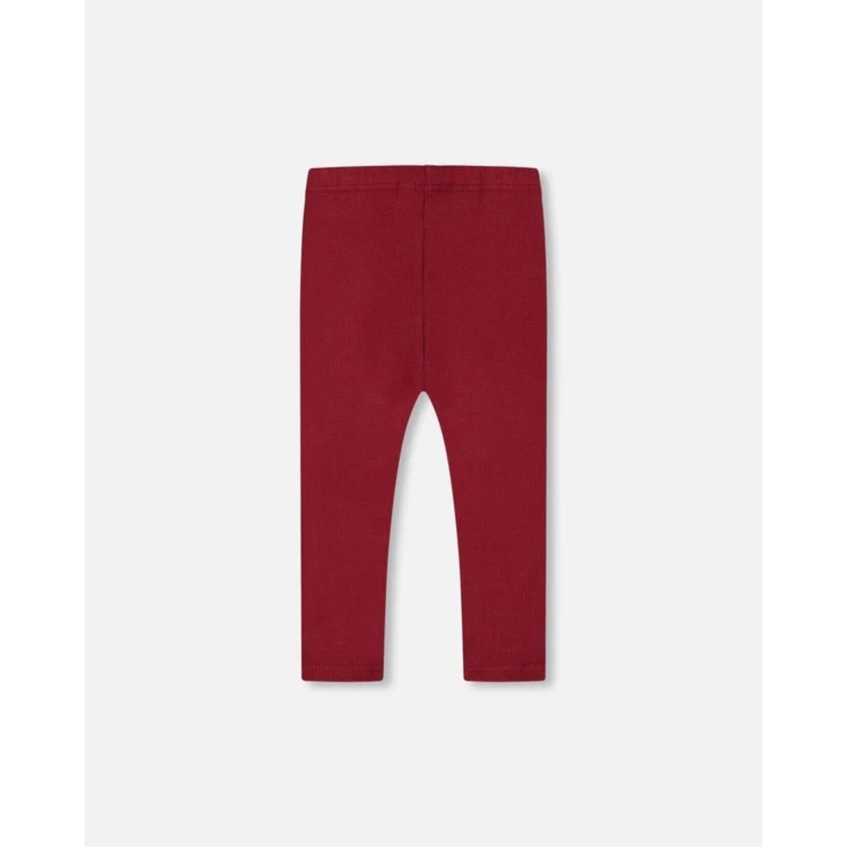 Deux par Deux DEUX PAR DEUX - Burgundy ribbed leggings