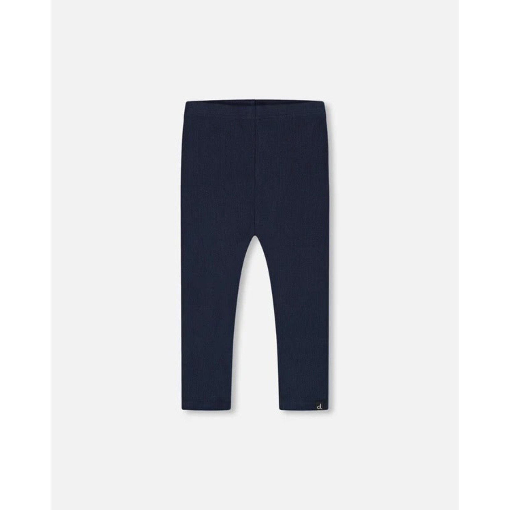 Deux par Deux DEUX PAR DEUX - Navy blue ribbed leggings