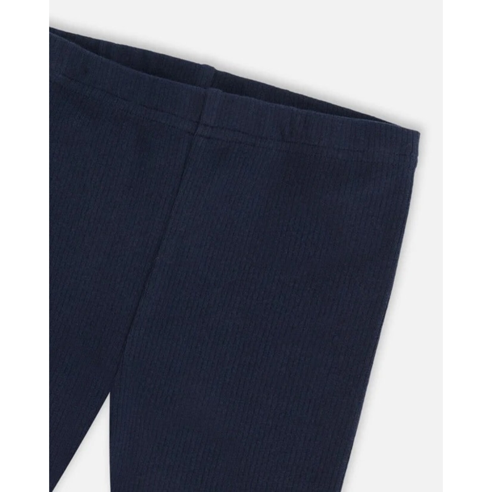 Deux par Deux DEUX PAR DEUX - Navy blue ribbed leggings