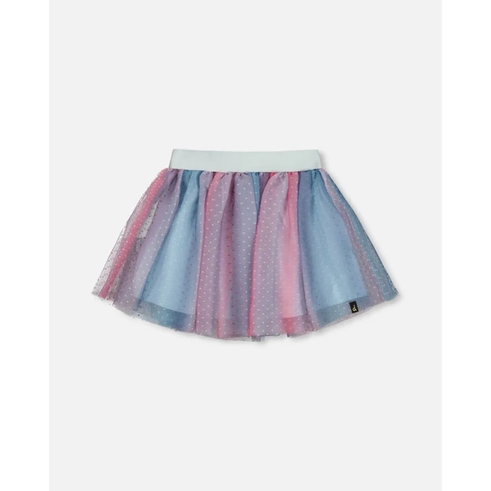 Deux par Deux DEUX PAR DEUX - Vertical Striped Tulle Skirt 'Fairy Forest'