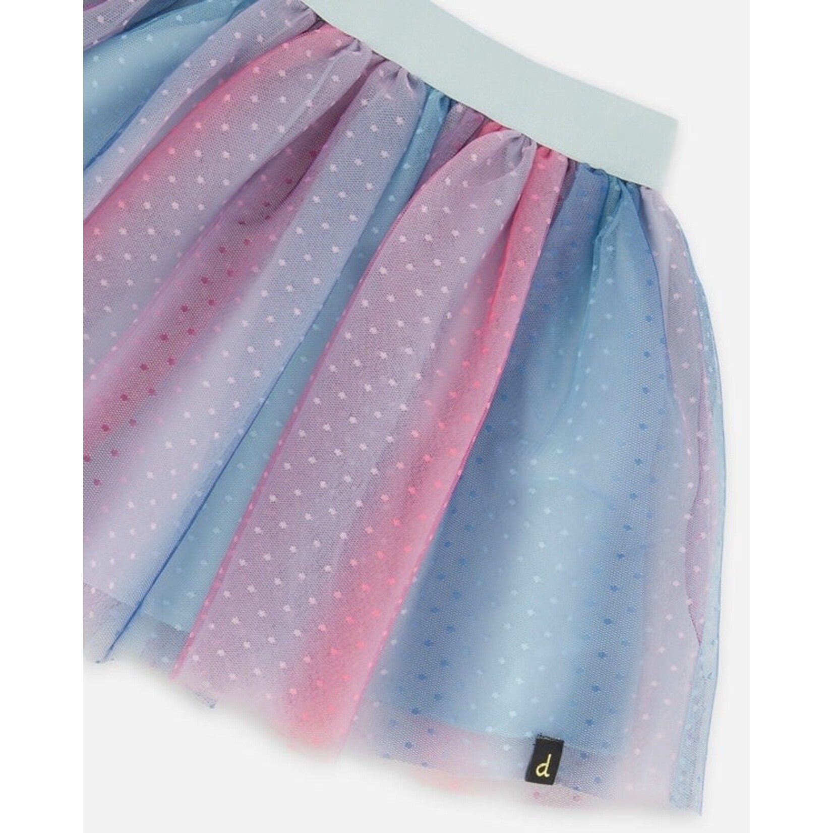 Deux par Deux DEUX PAR DEUX - Vertical Striped Tulle Skirt 'Fairy Forest'