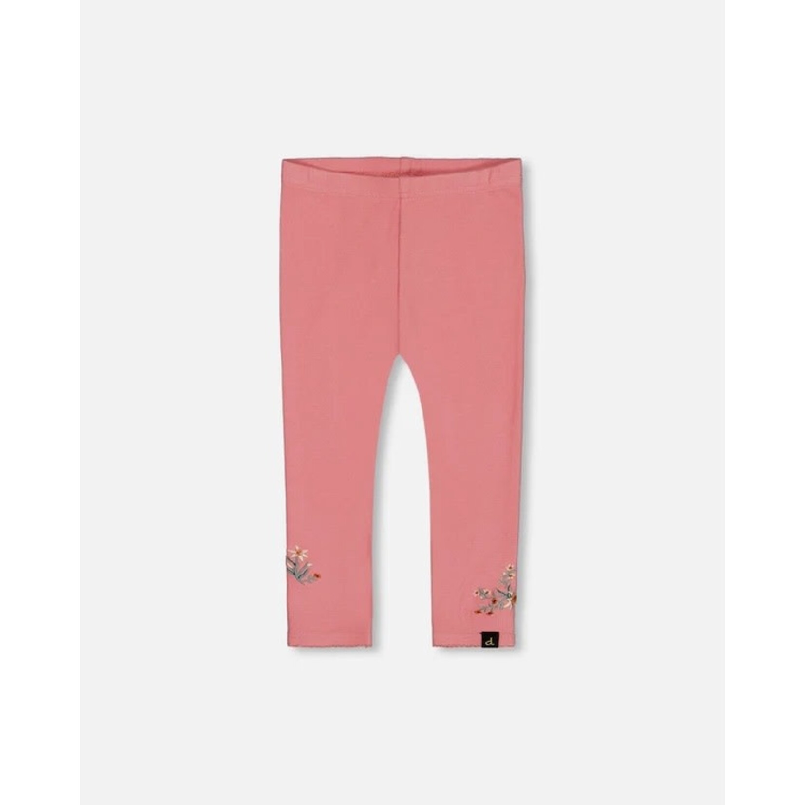 Deux par Deux DEUX PAR DEUX - Legging côtelé brossé super doux rose pâle 'Edelweiss'