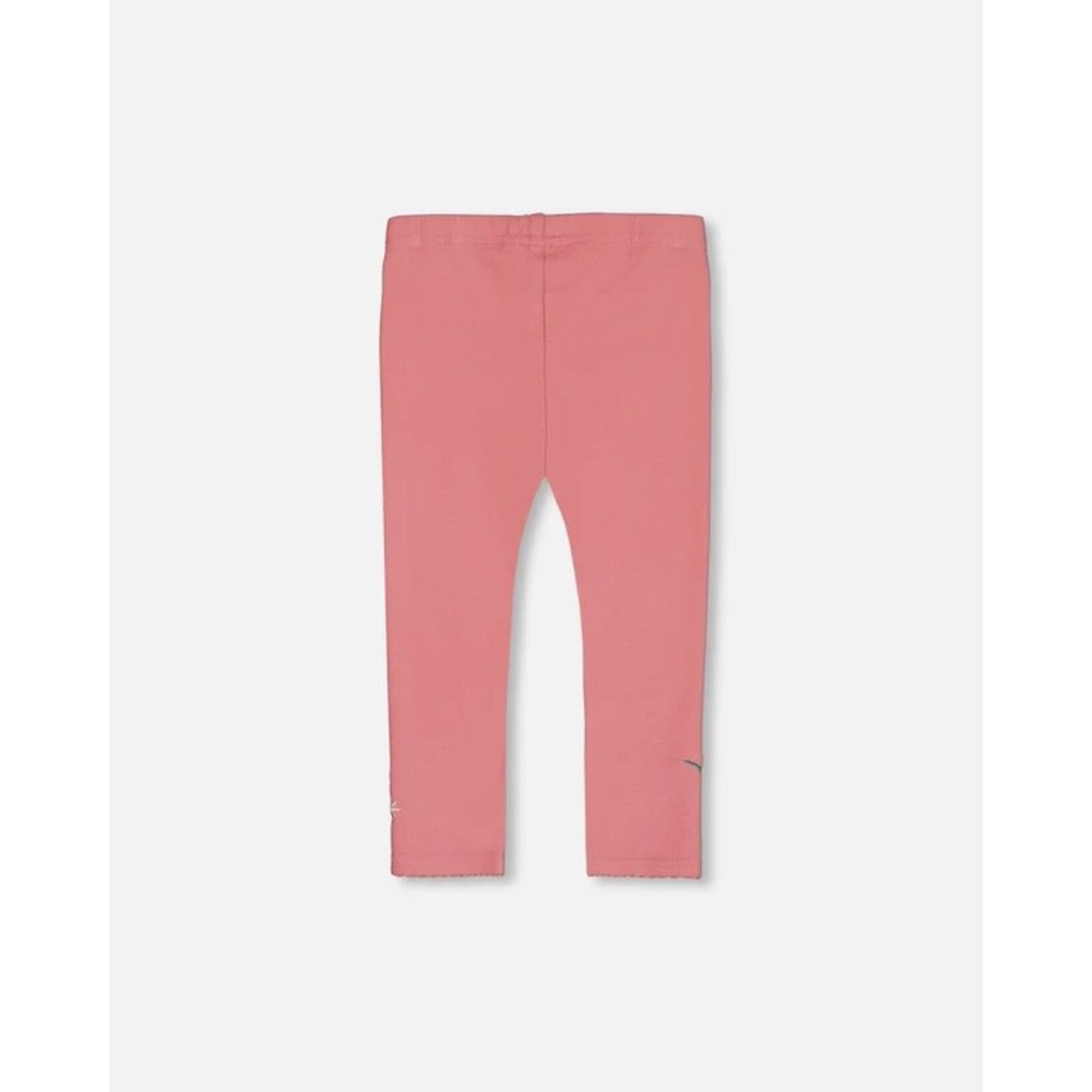 Deux par Deux DEUX PAR DEUX - Legging côtelé brossé super doux rose pâle 'Edelweiss'