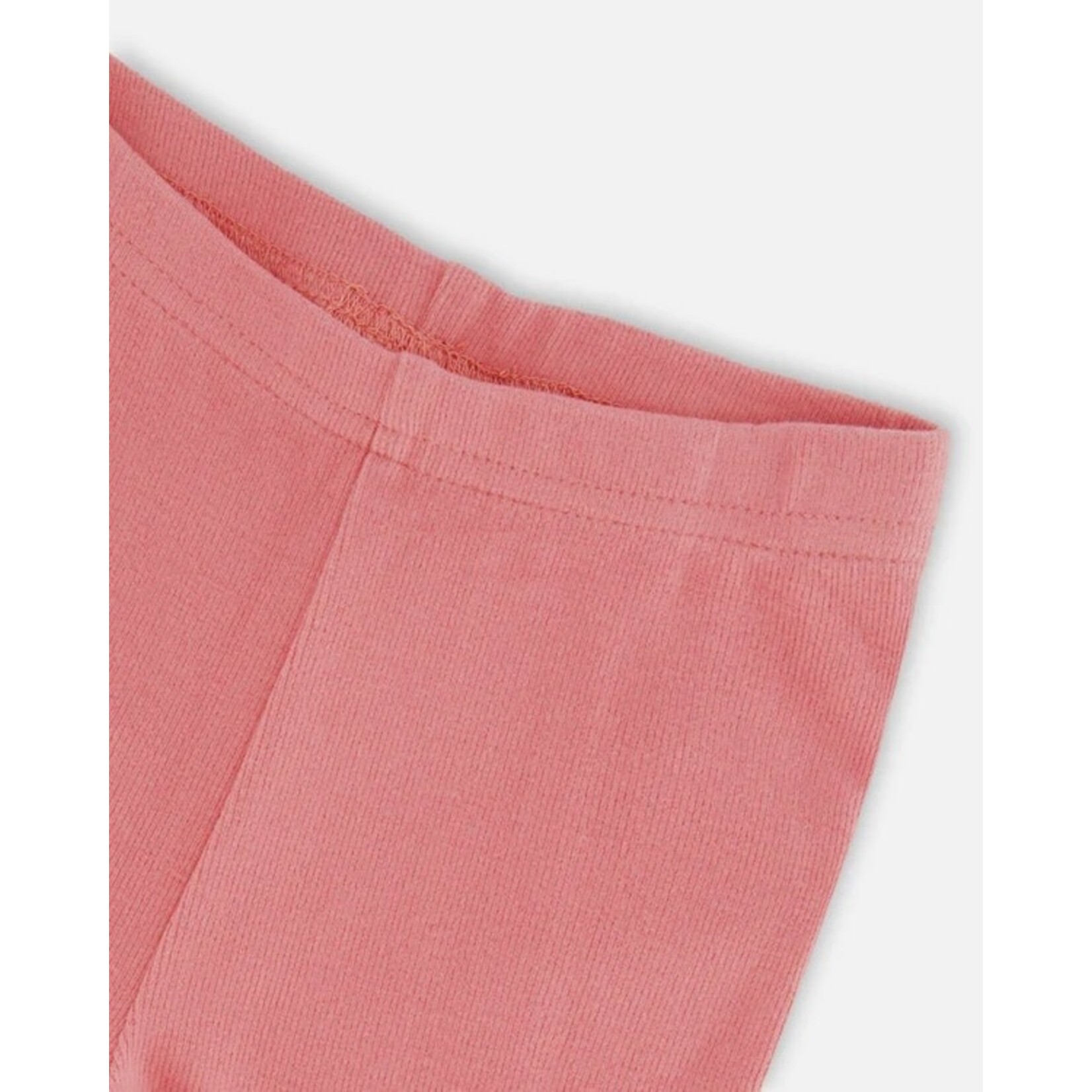 Deux par Deux DEUX PAR DEUX - Legging côtelé brossé super doux rose pâle 'Edelweiss'