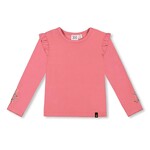 Deux par Deux DEUX PAR DEUX - Ultra soft longsleeve blush pink rib t-shirt  - 'Edelweiss'