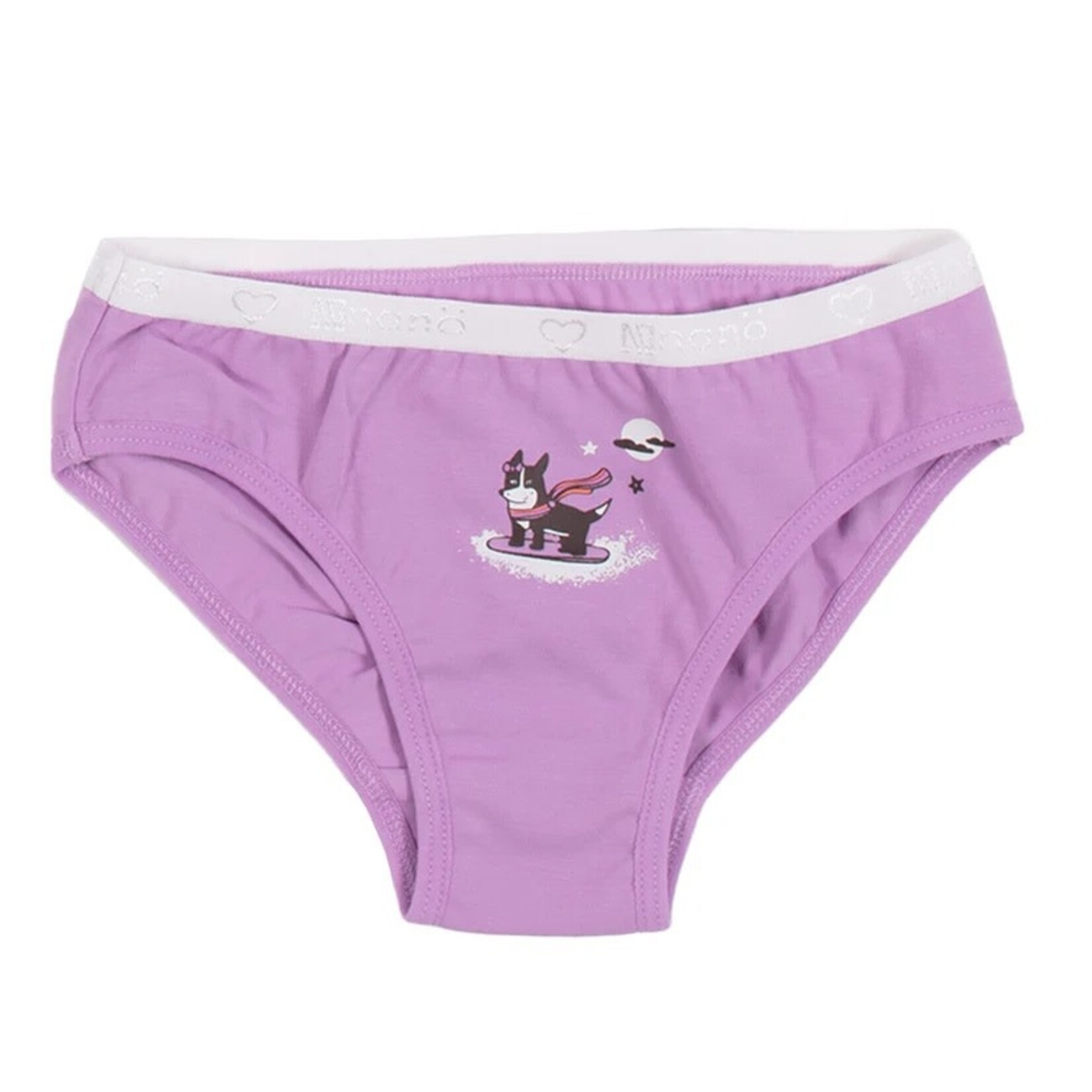 Nanö NANÖ - Pack of 3 Underwear 'Winter Animals purple and gray'