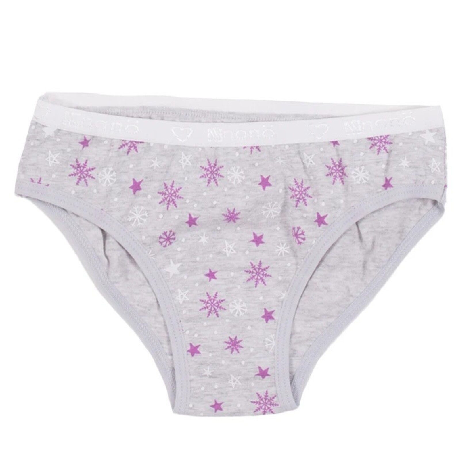 Nanö NANÖ - Lot de 3 culottes 'Animaux Hivernaux mauve et grise'