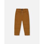 Deux par Deux DEUX PAR DEUX - Pantalon jogger en sergé extensible brun caramel avec plis aux genoux