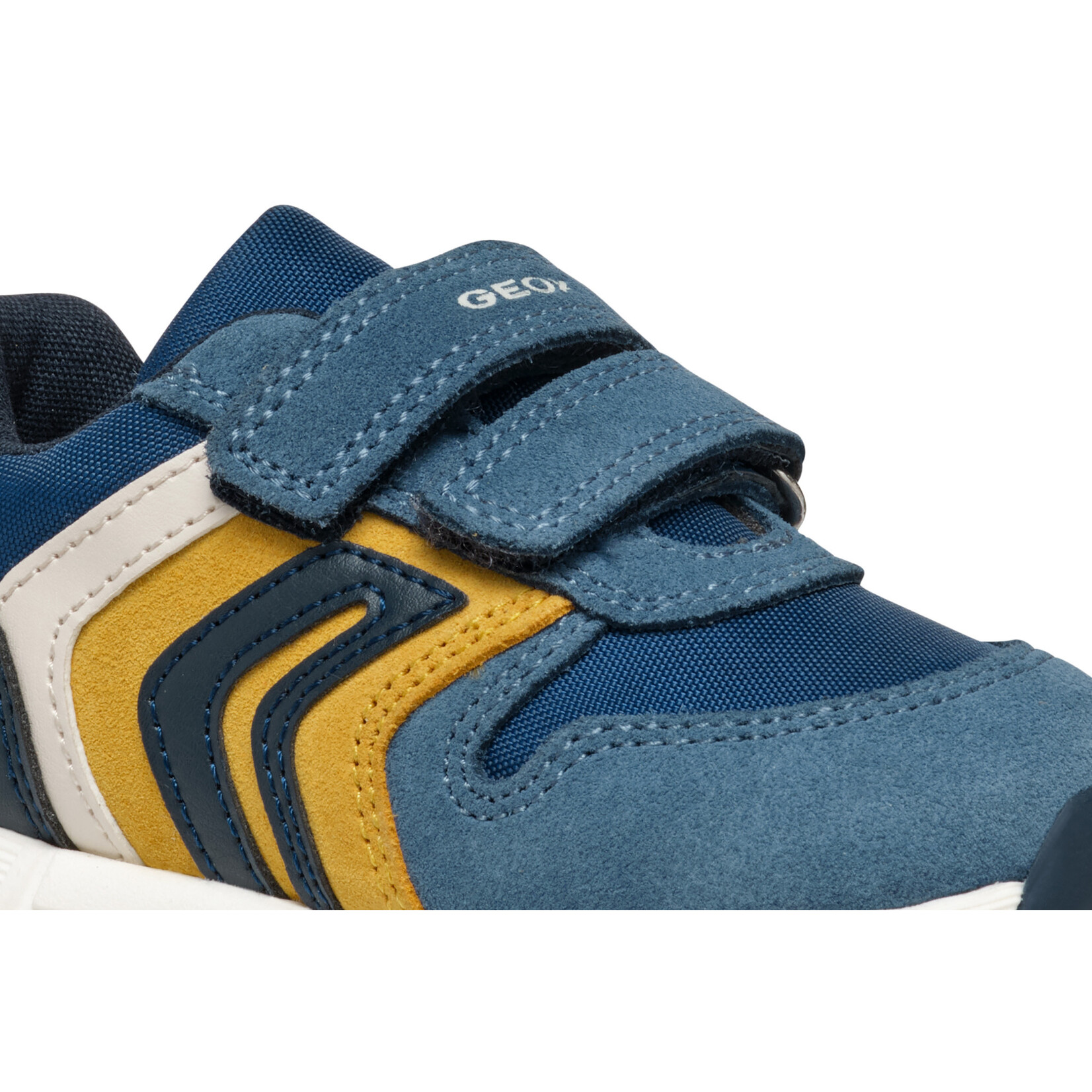 Geox GEOX - Chaussures de sport 'Alben - Suede+Nylon - Jeans/Ochre'