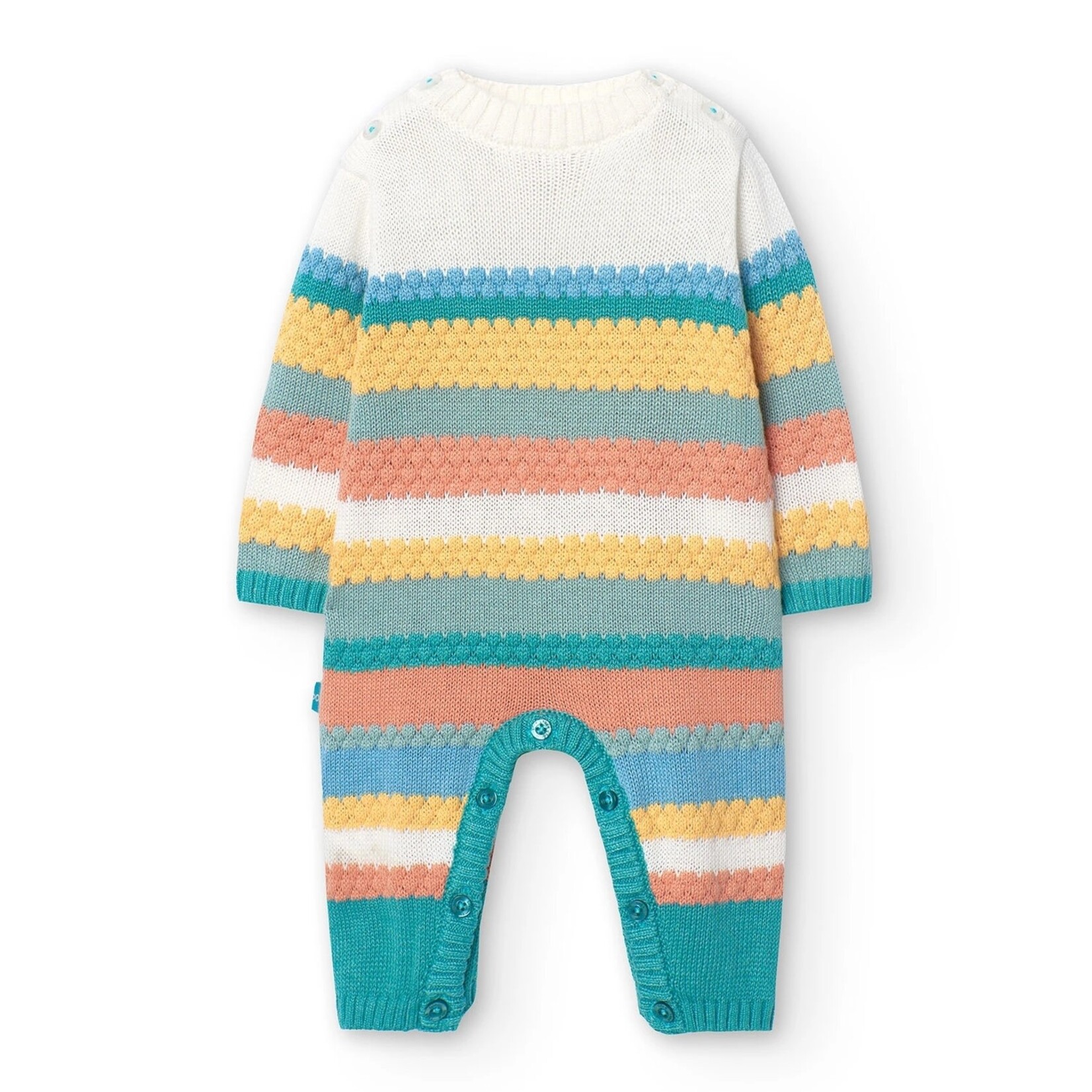 Boboli BOBOLI - Grenouillère en tricot avec rayures multicolores