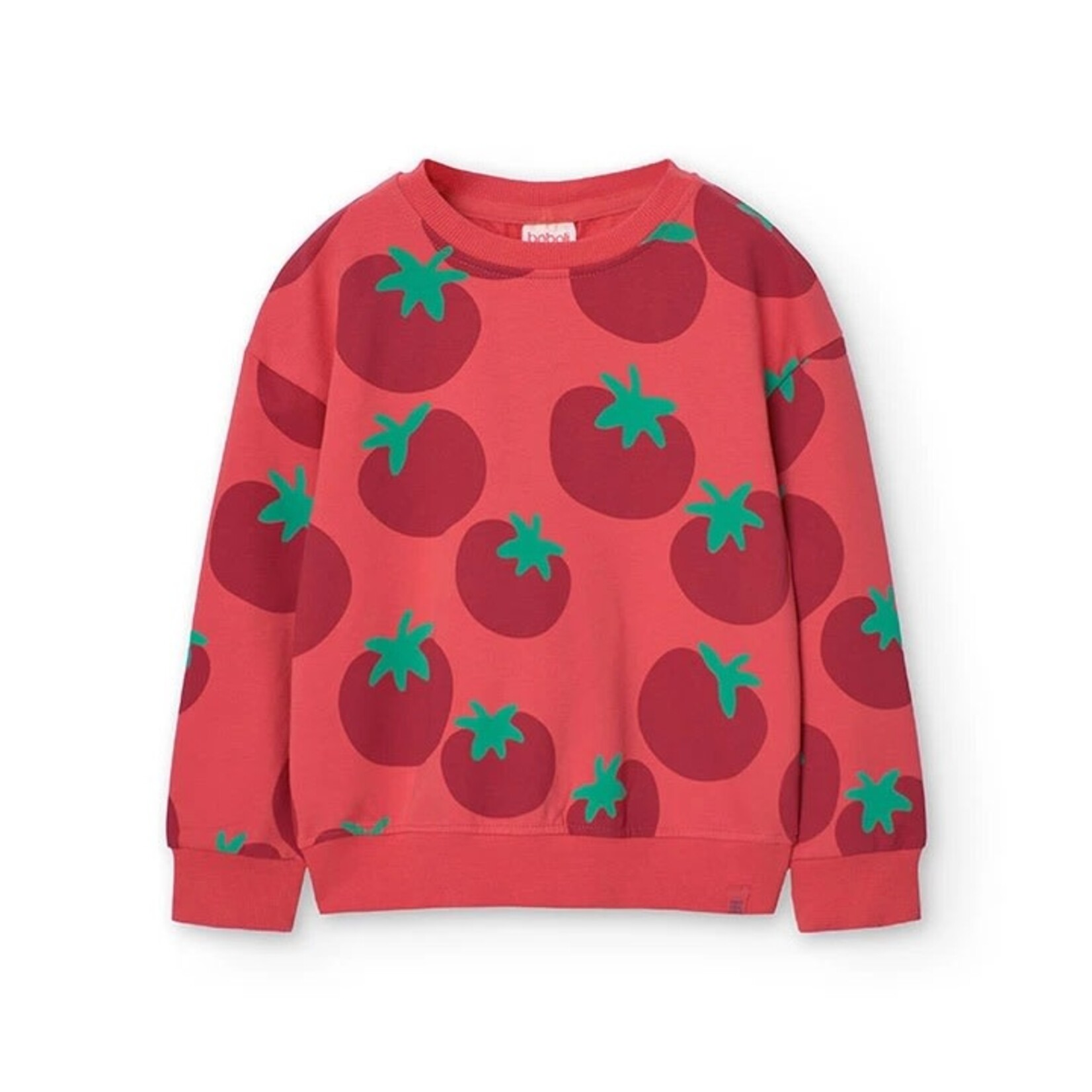 Boboli BOBOLI - Red Sweatshirt with Tomato Print