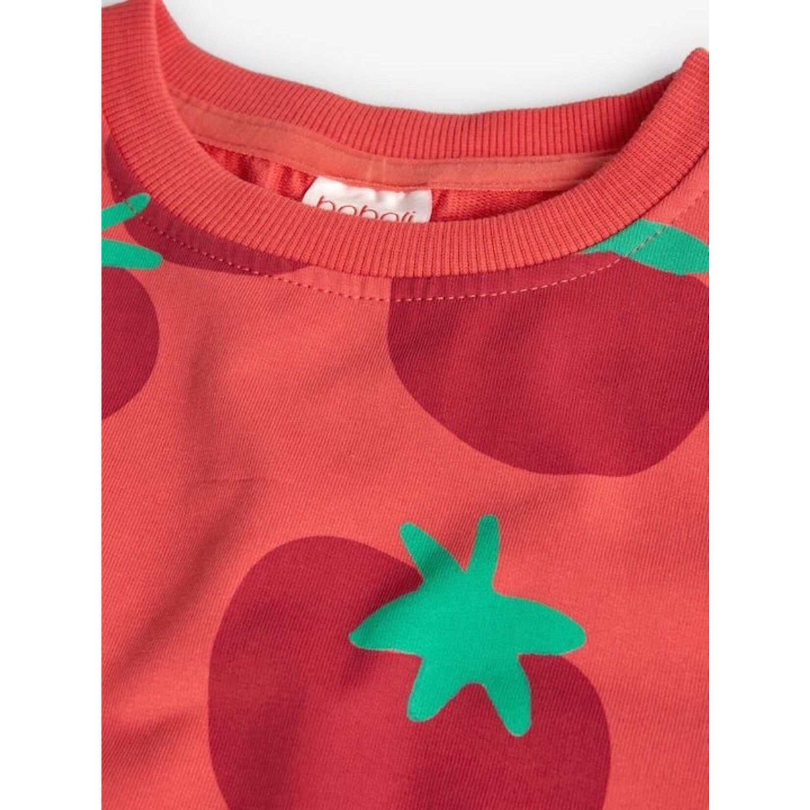 Boboli BOBOLI - Red Sweatshirt with Tomato Print