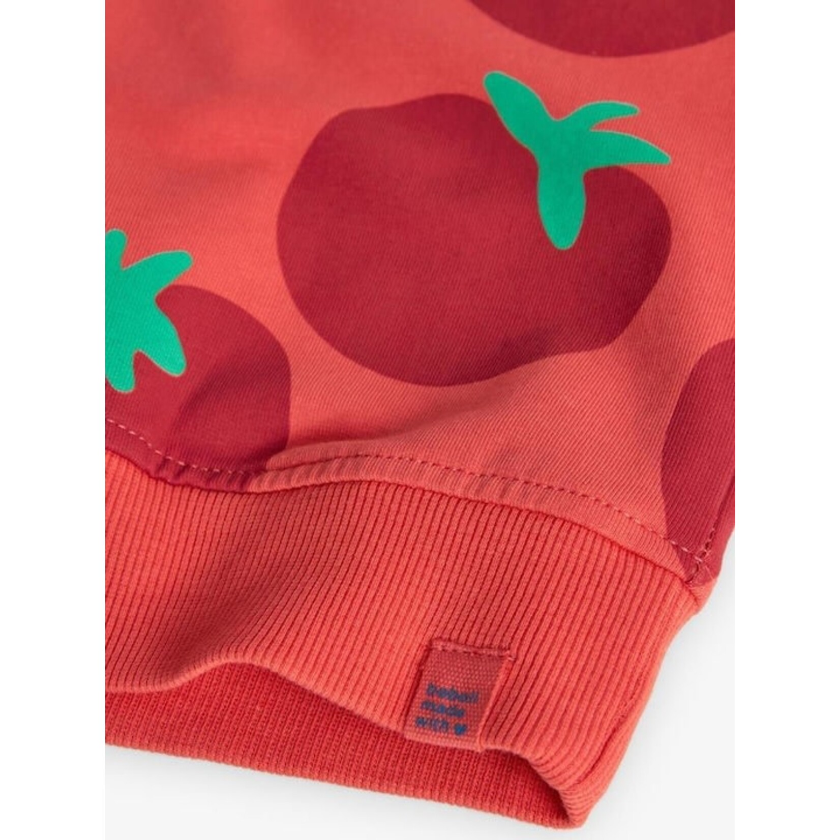 Boboli BOBOLI - Red Sweatshirt with Tomato Print