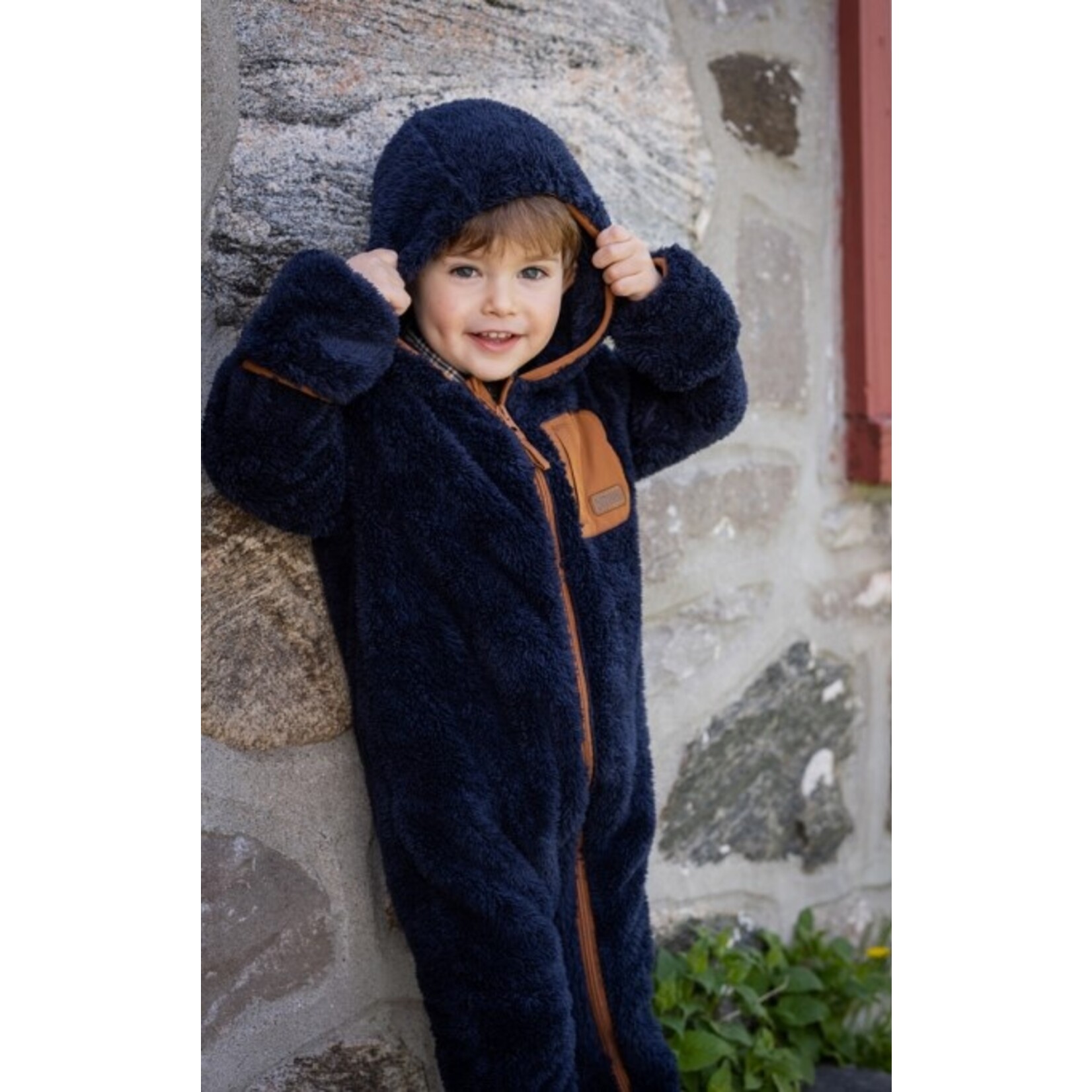 Nanö NANO - Mid-Season Sherpa One-piece - Navy and Brown