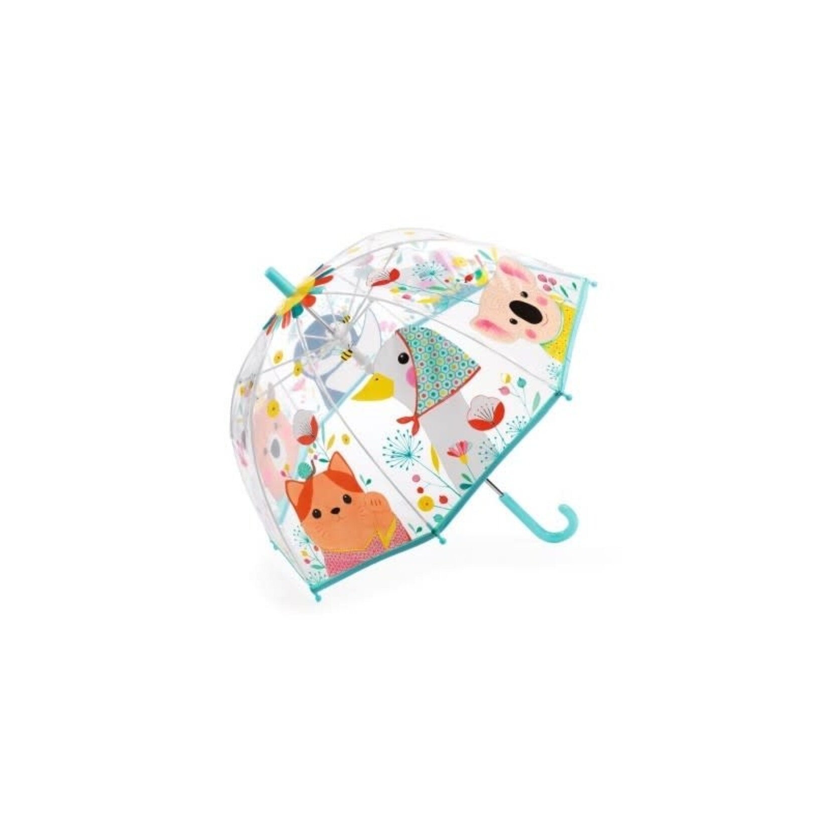 Djeco DJECO -Transparent Kid Sized Umbrella 'Nature'