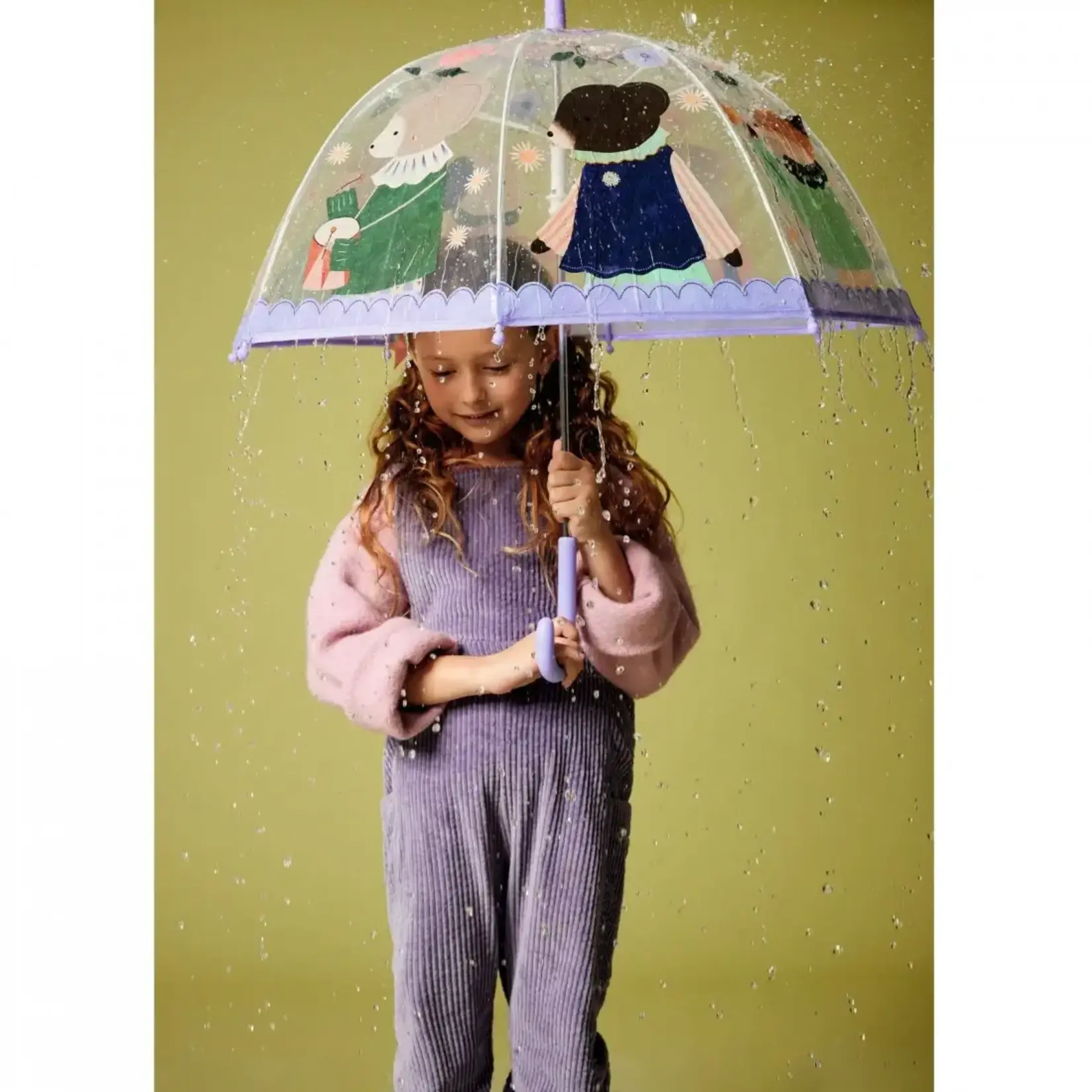 Djeco DJECO -Transparent Kid Sized Umbrella 'Nature'