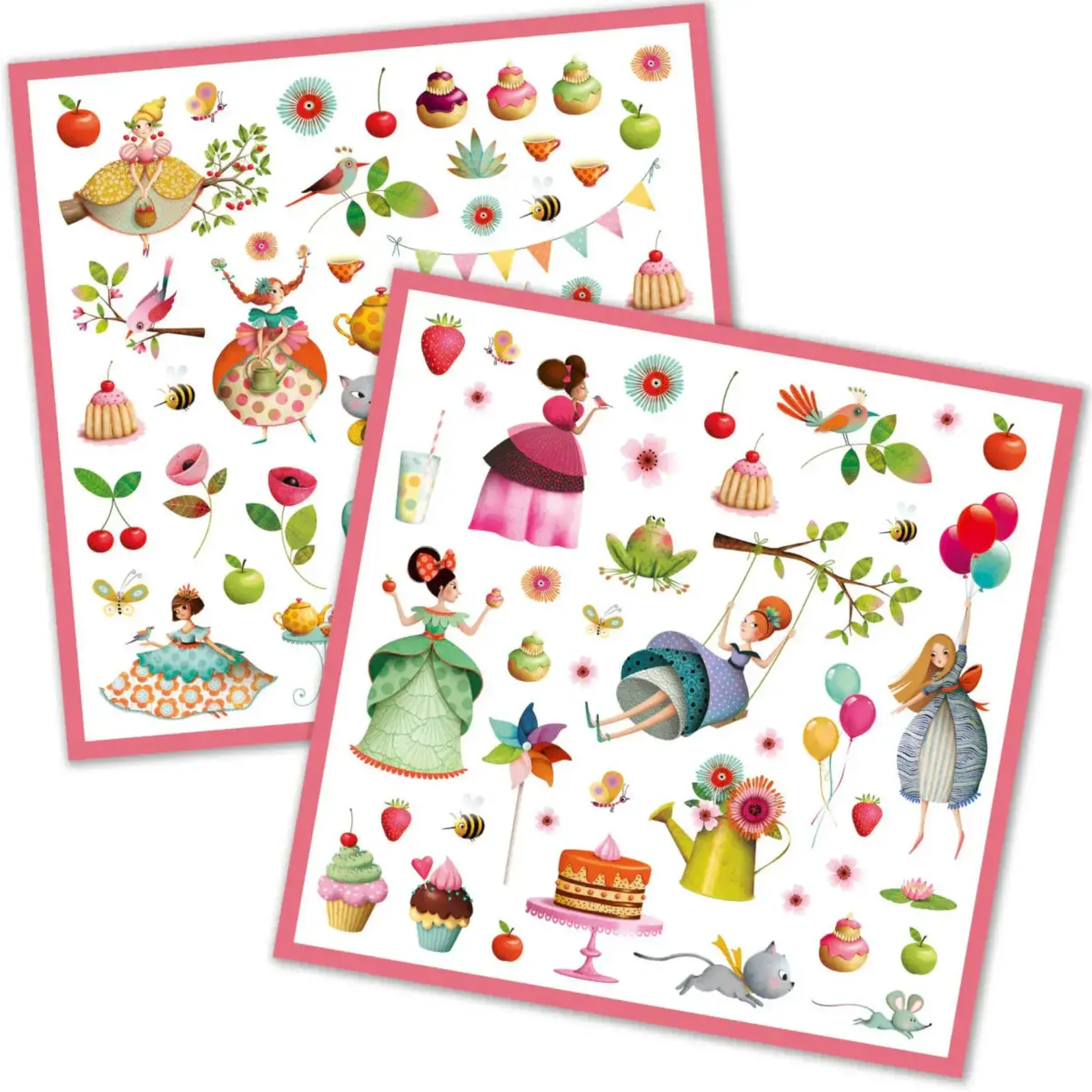 Djeco DJECO - 160 stickers 'Princess tea party'