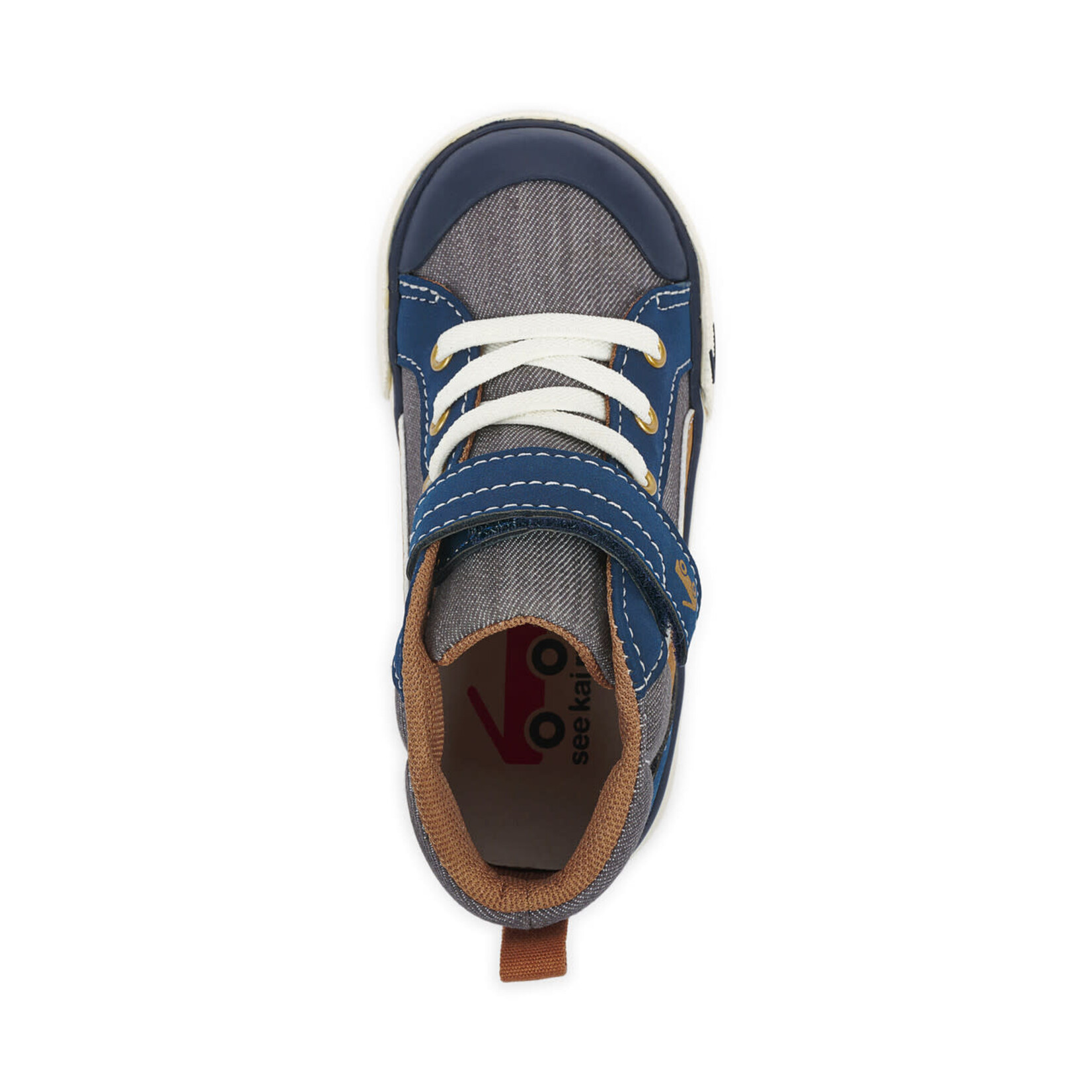 See Kai Run SEE KAI RUN - Chaussures bottillons en toile (baskets) 'Dayton - Gray Denim'