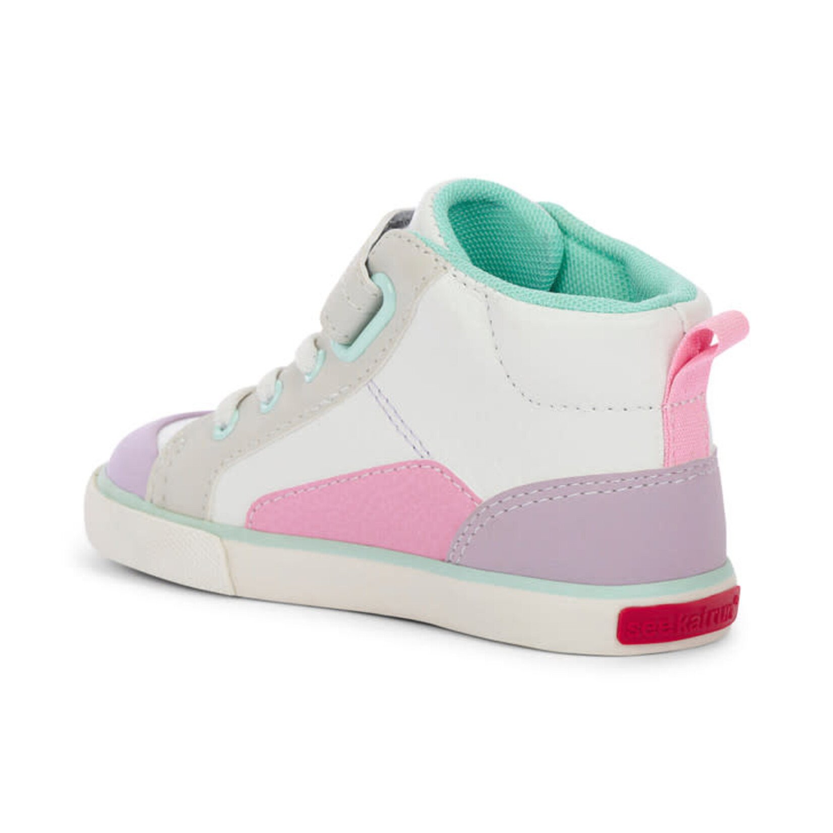 See Kai Run SEE KAI RUN - Chaussures bottillons en cuir (baskets) 'Dayton - White Leather'