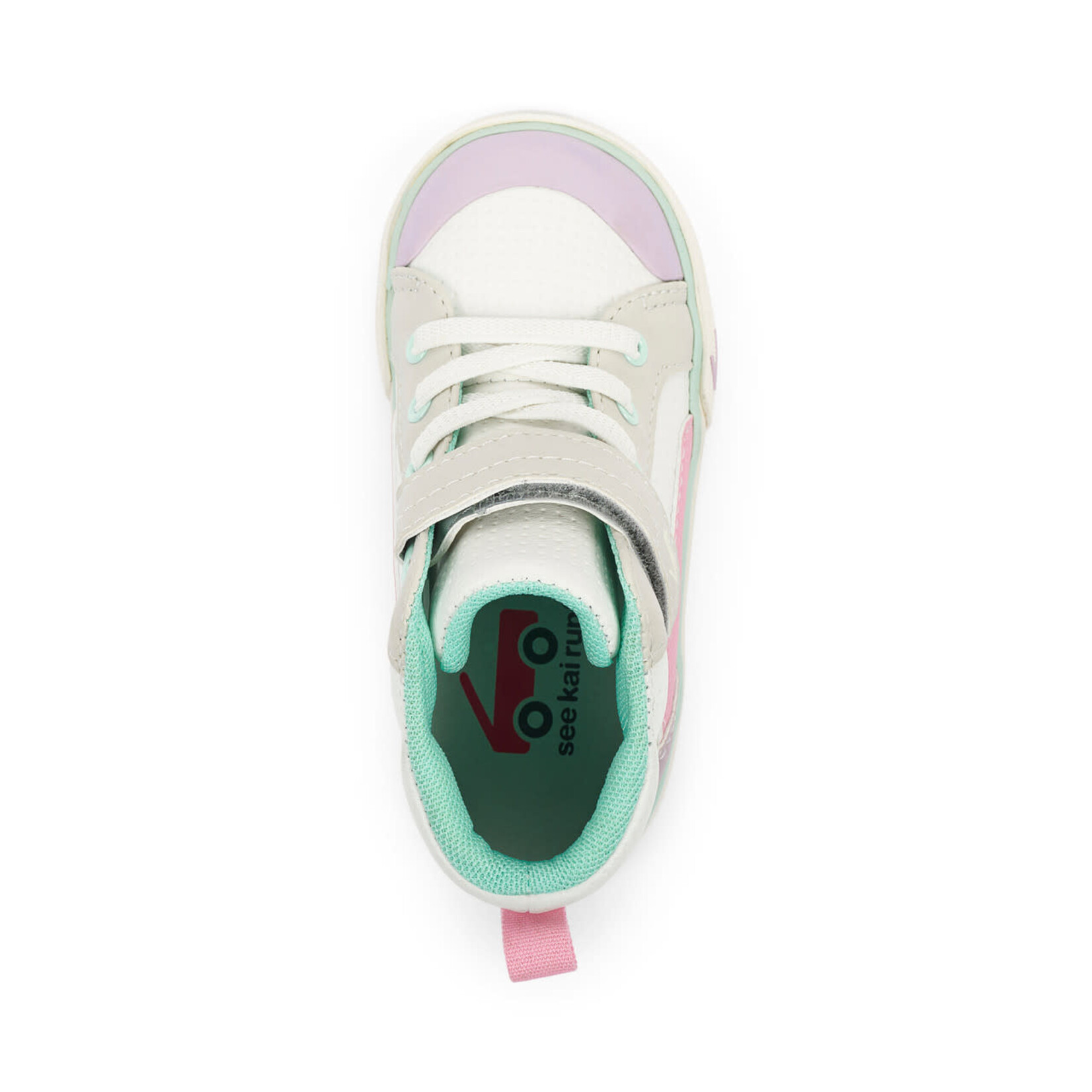 See Kai Run SEE KAI RUN - Chaussures bottillons en cuir (baskets) 'Dayton - White Leather'