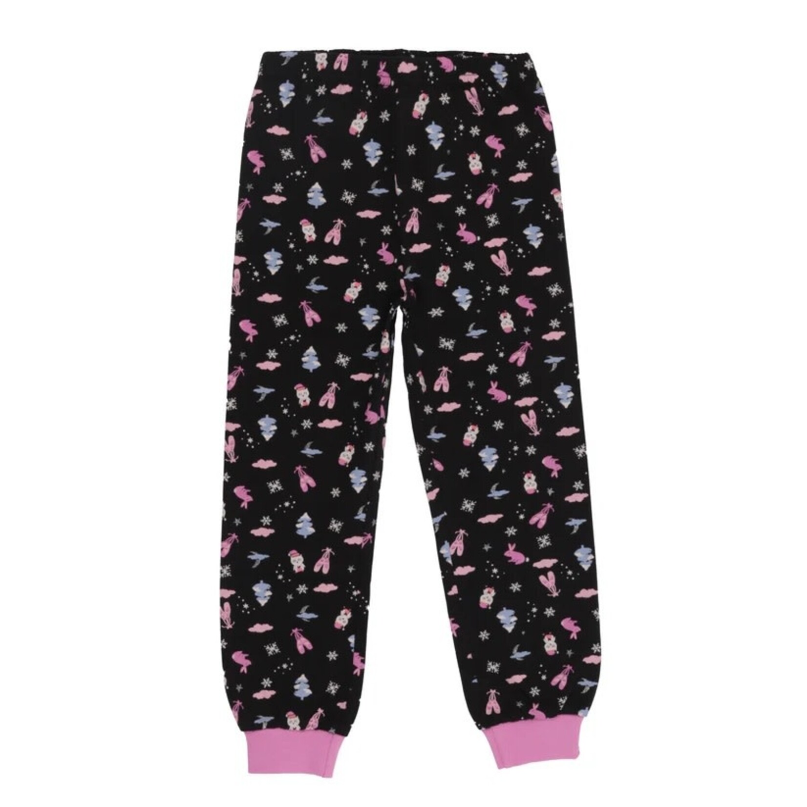 Nanö NANÖ - 2-Piece Pyjama in Light Blue and Pink with Winter Ballerina Print