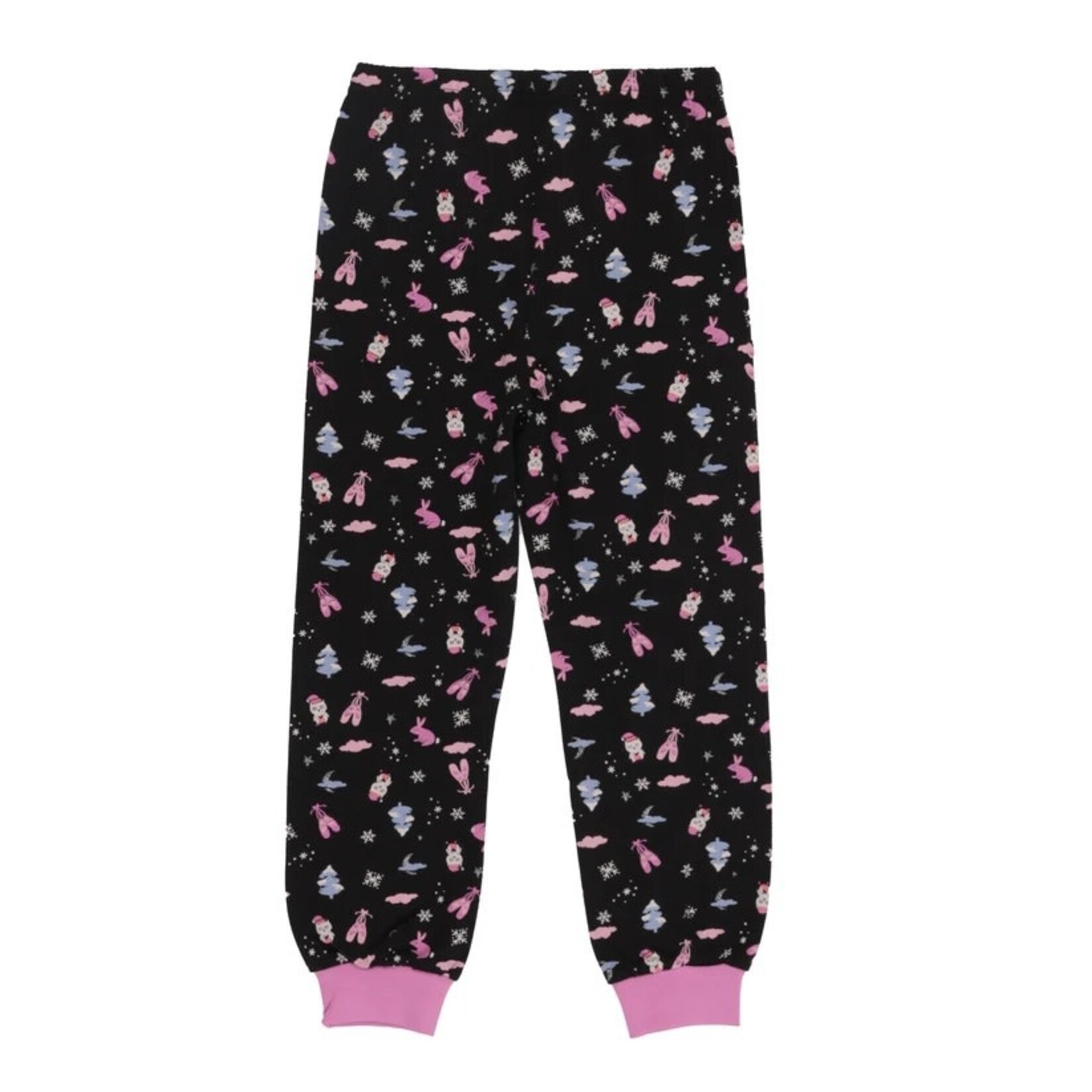 Nanö NANÖ - 2-Piece Pyjama in Light Blue and Pink with Winter Ballerina Print