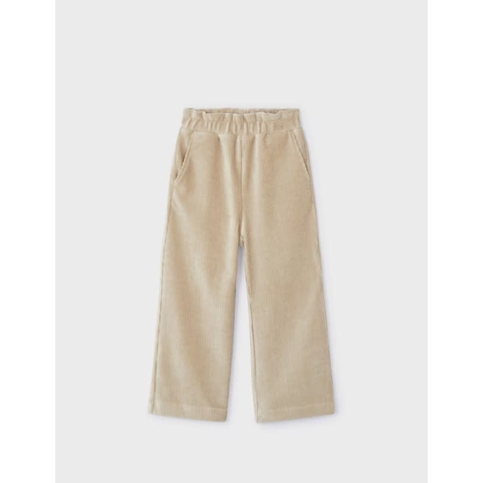 Mayoral MAYORAL - Beige corduroy pants with wide legs