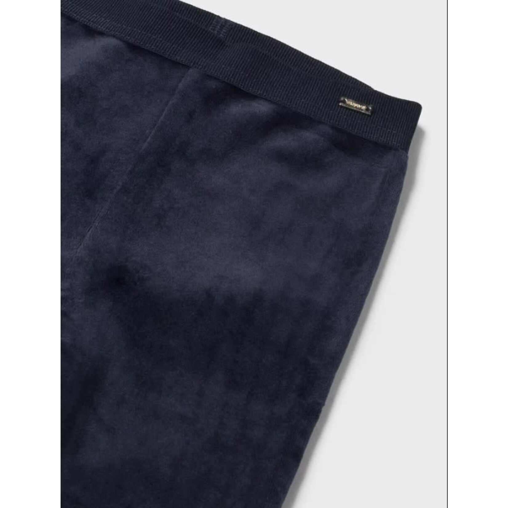 Mayoral MAYORAL - Simple navy velvet leggings