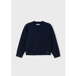 Mayoral MAYORAL - Plain dark navy knit sweater