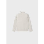 Mayoral MAYORAL - Sand ribbed long sleeve top with mock neck