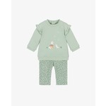 Mayoral MAYORAL -Two piece kit - Light green longsleeve shirt with ducks and legging with flower print