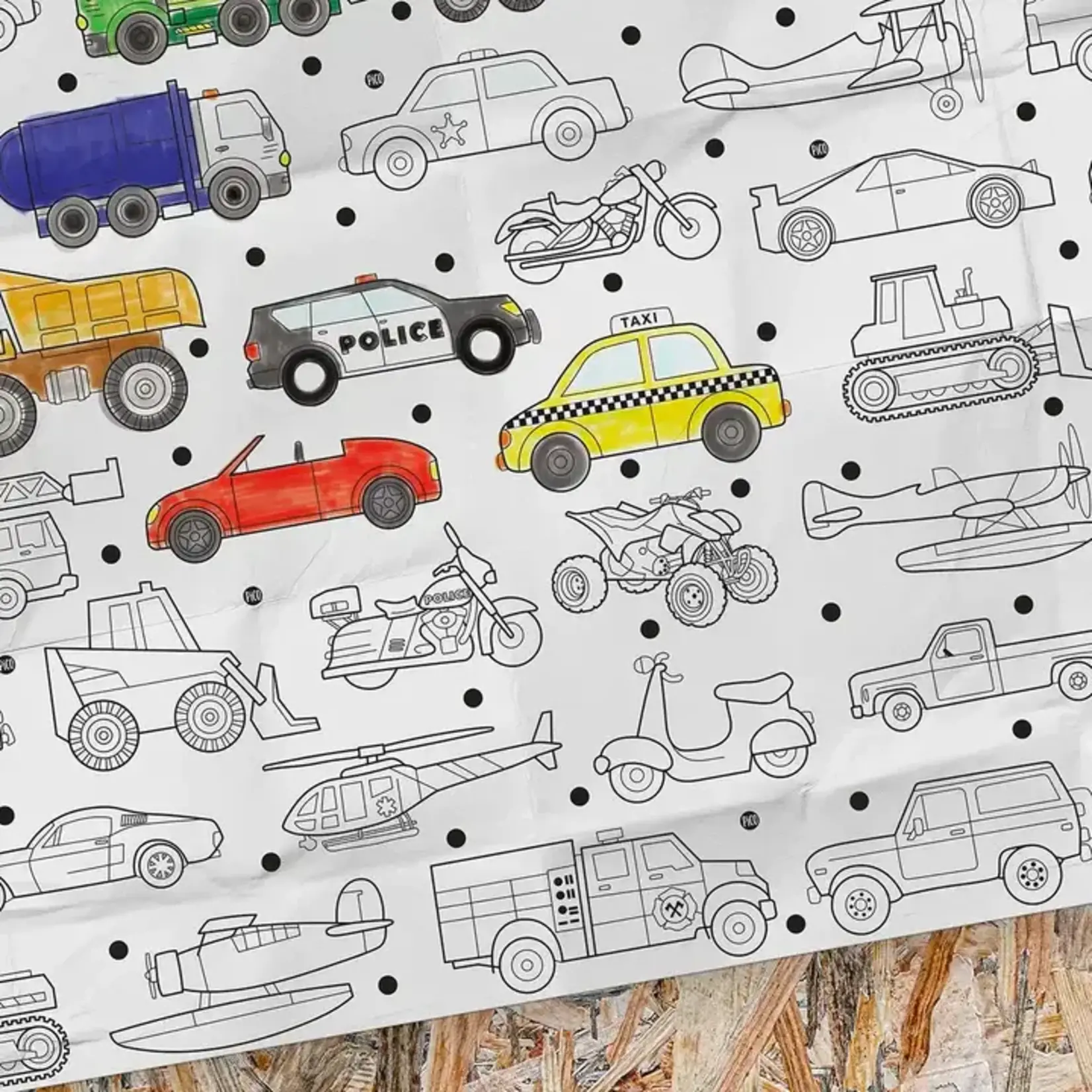 Pico PICO - Giant Coloring Poster - The vehicles