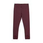 Minymo MINYMO - Burgundy lined leggings with ankle effect