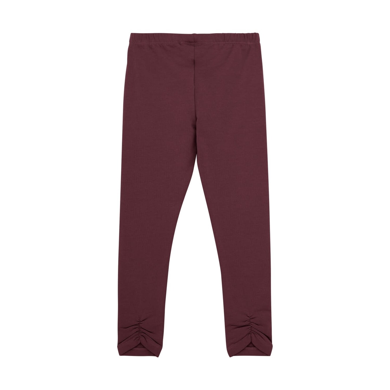 Minymo MINYMO - Burgundy lined leggings with ankle effect