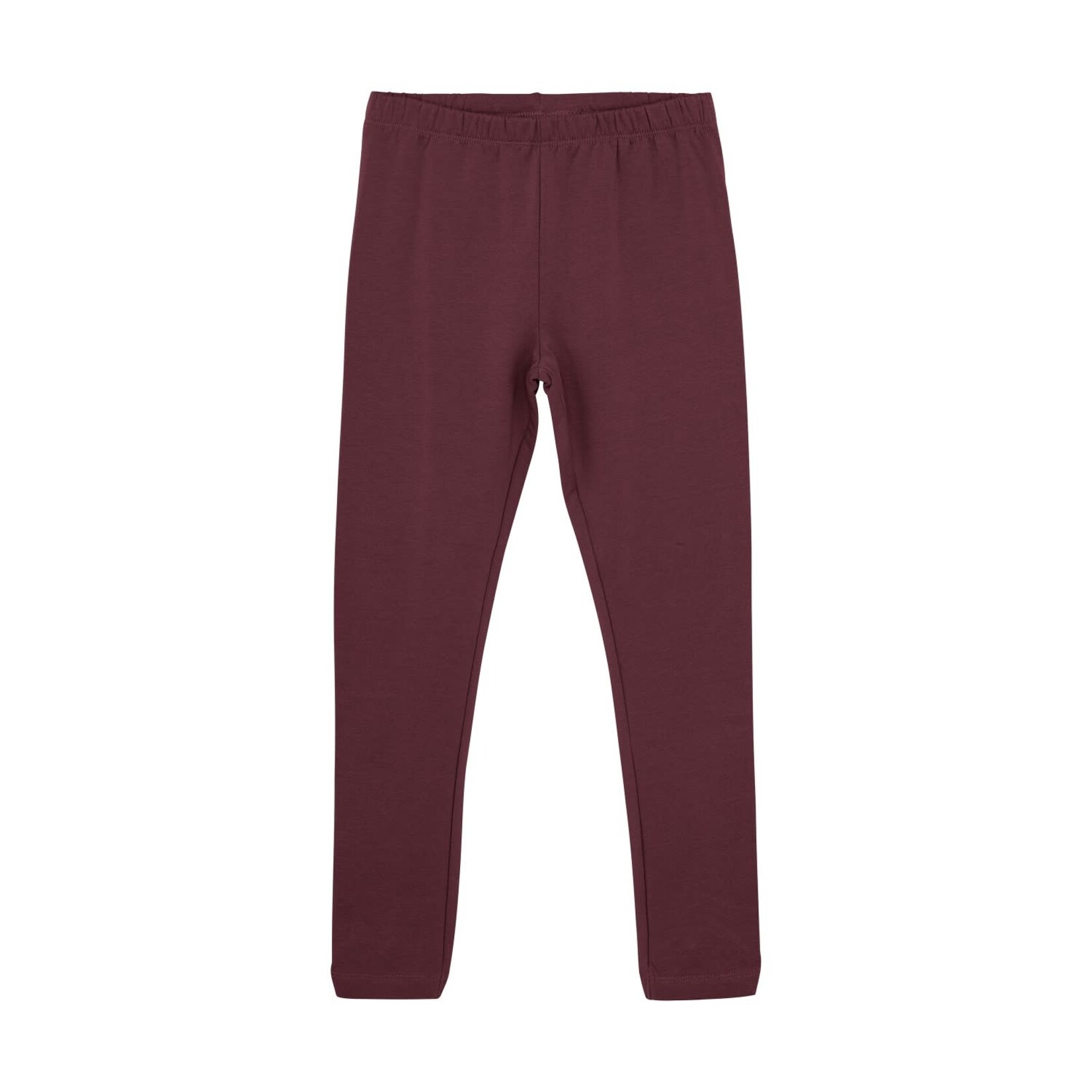 Minymo MINYMO - Burgundy lined leggings with ankle effect