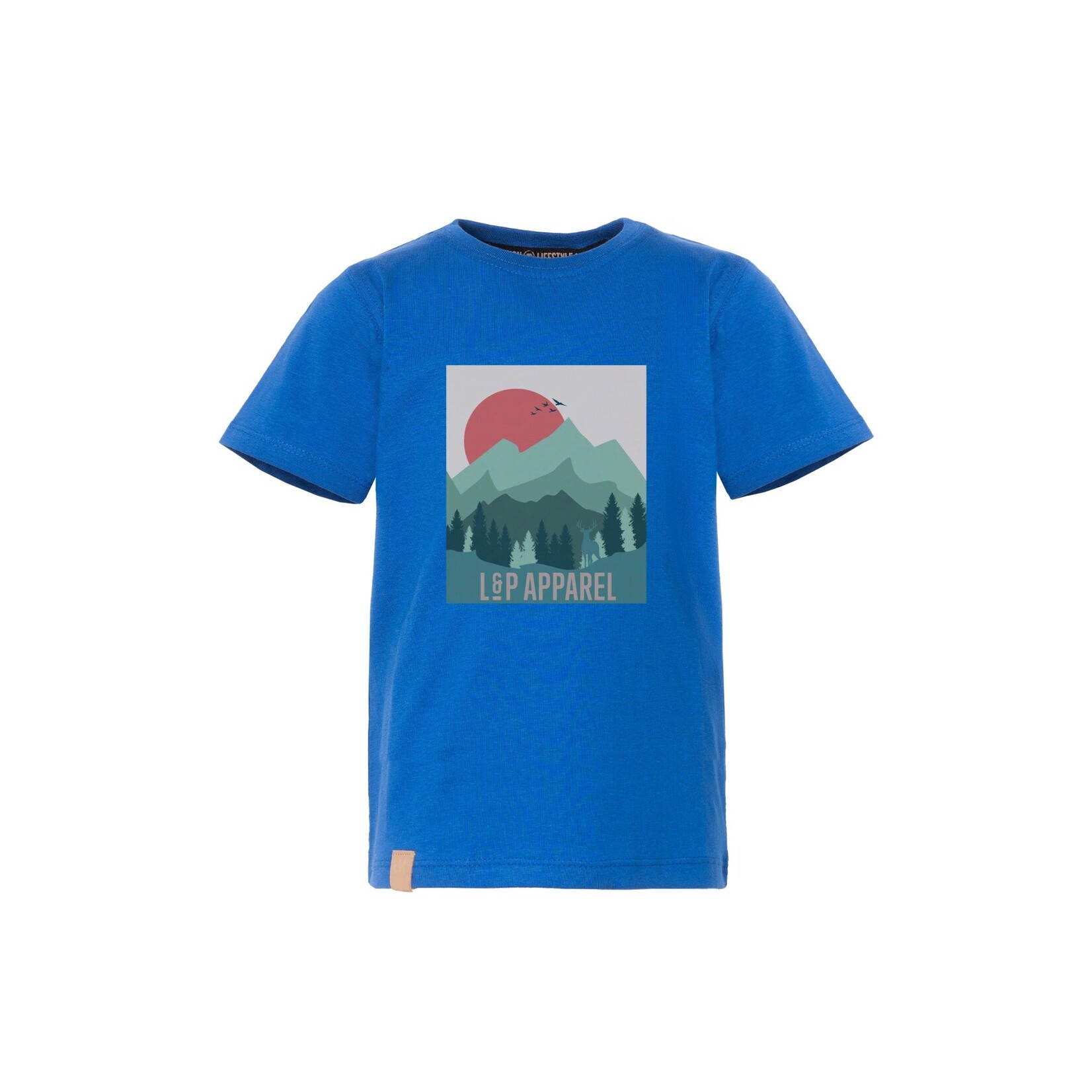 L&P L&P - Royal blue short-sleeved t-shirt 'Outdoor'