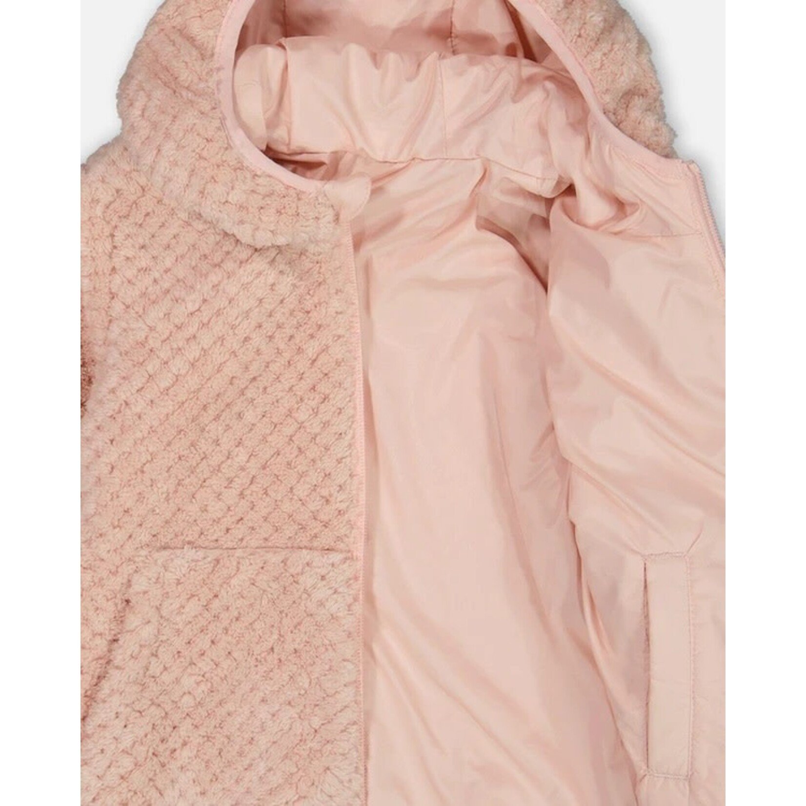 Deux par Deux DEUX PAR DEUX - Reversible Plush Pink Jacket