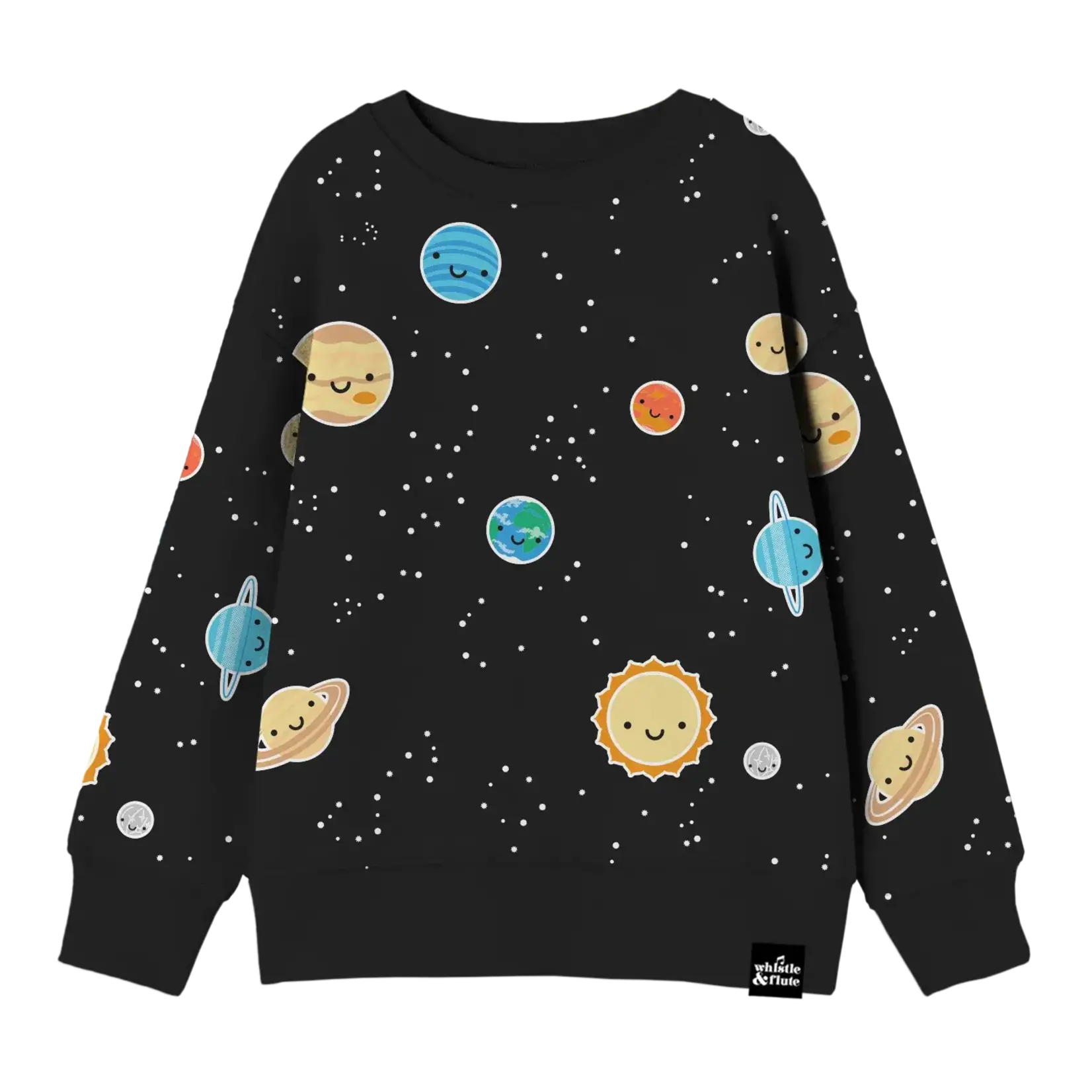 Whistle & Flute WHISTLE AND FLUTE - Kawaii Space Allover Print Sweatshirt