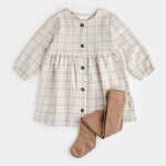 Petit Lem PETIT LEM - Dune Plaid Poplin Dress Set