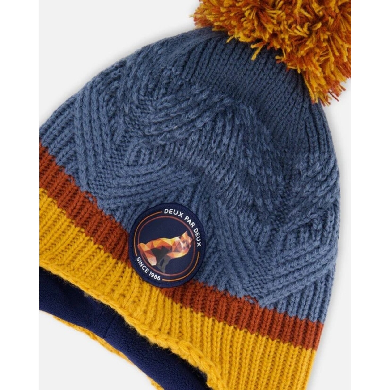 Deux par Deux DEUX PAR DEUX - Peruvian Knit Hat Gradient Navy